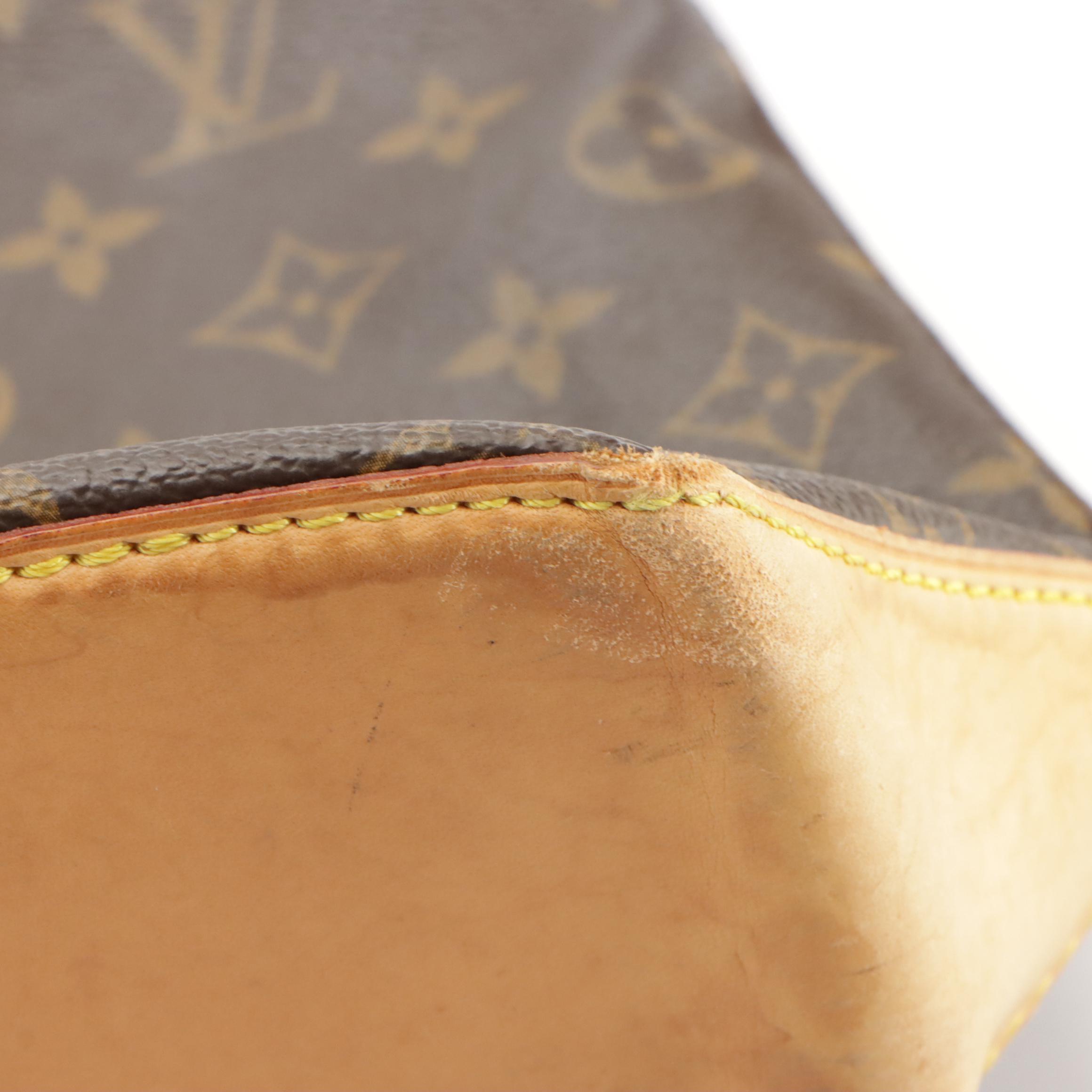 Louis Vuitton Cabas Mezzo Shoulder Bag in Monogram Canvas and Leather