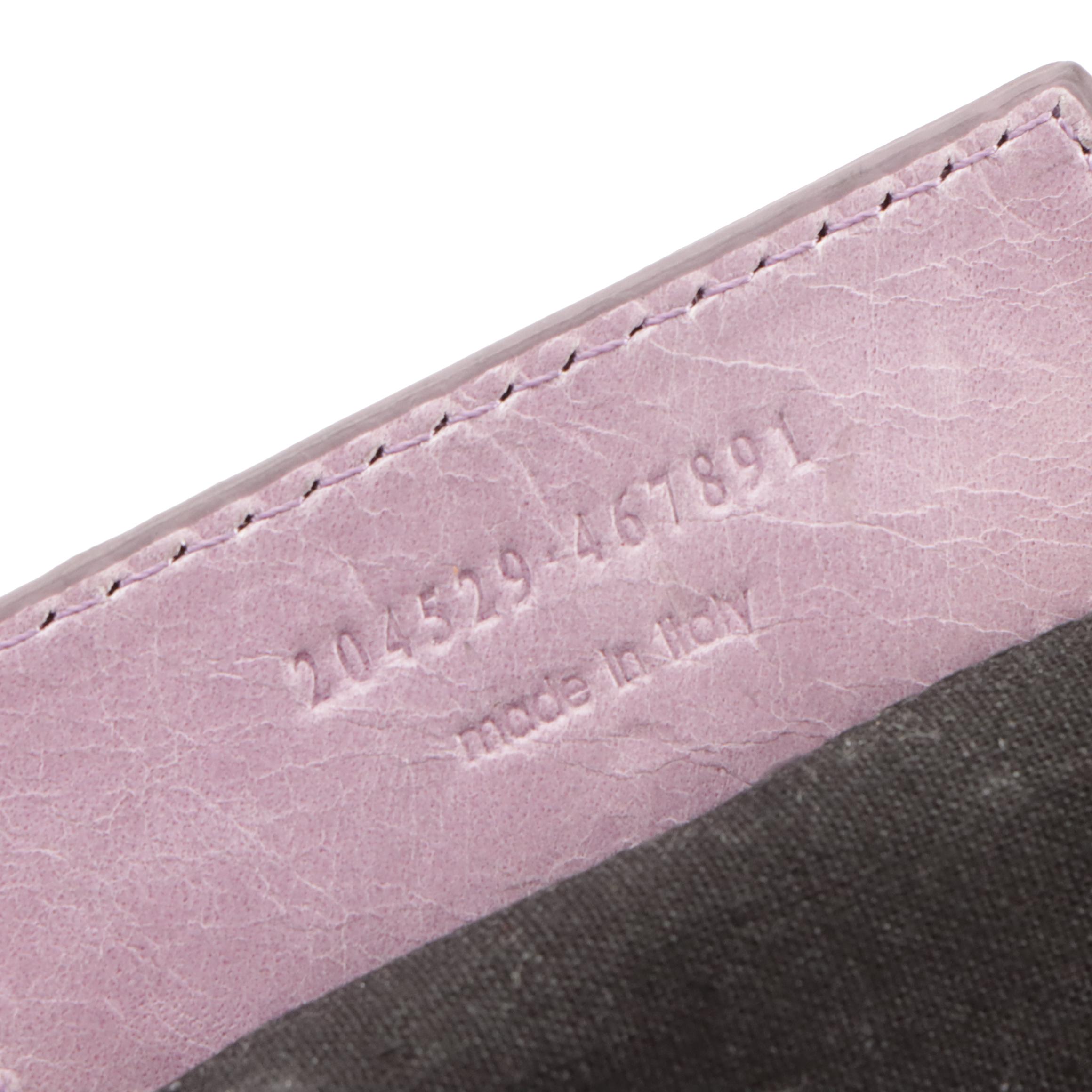 Balenciaga City Brogues Two-Way Bag in Purple Leather