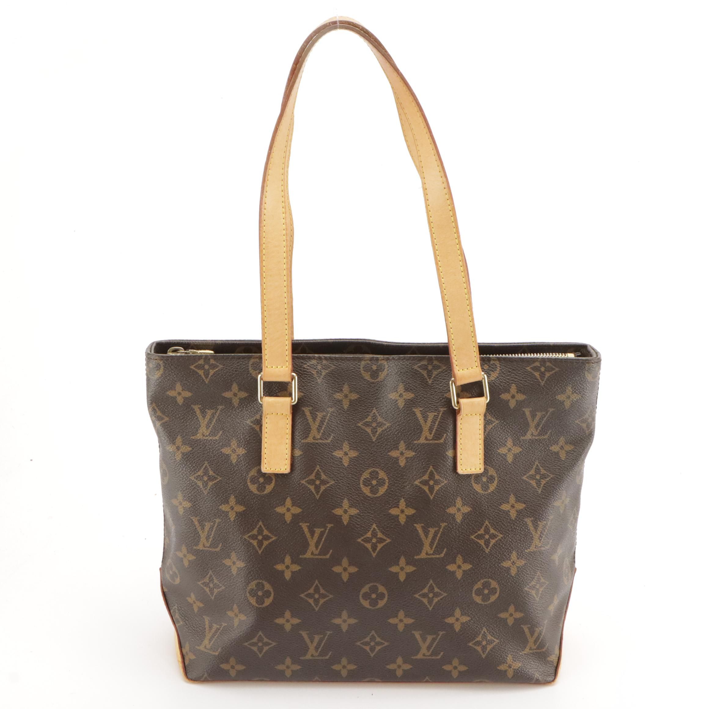 Louis Vuitton Cabas Mezzo Shoulder Bag in Monogram Canvas and Leather