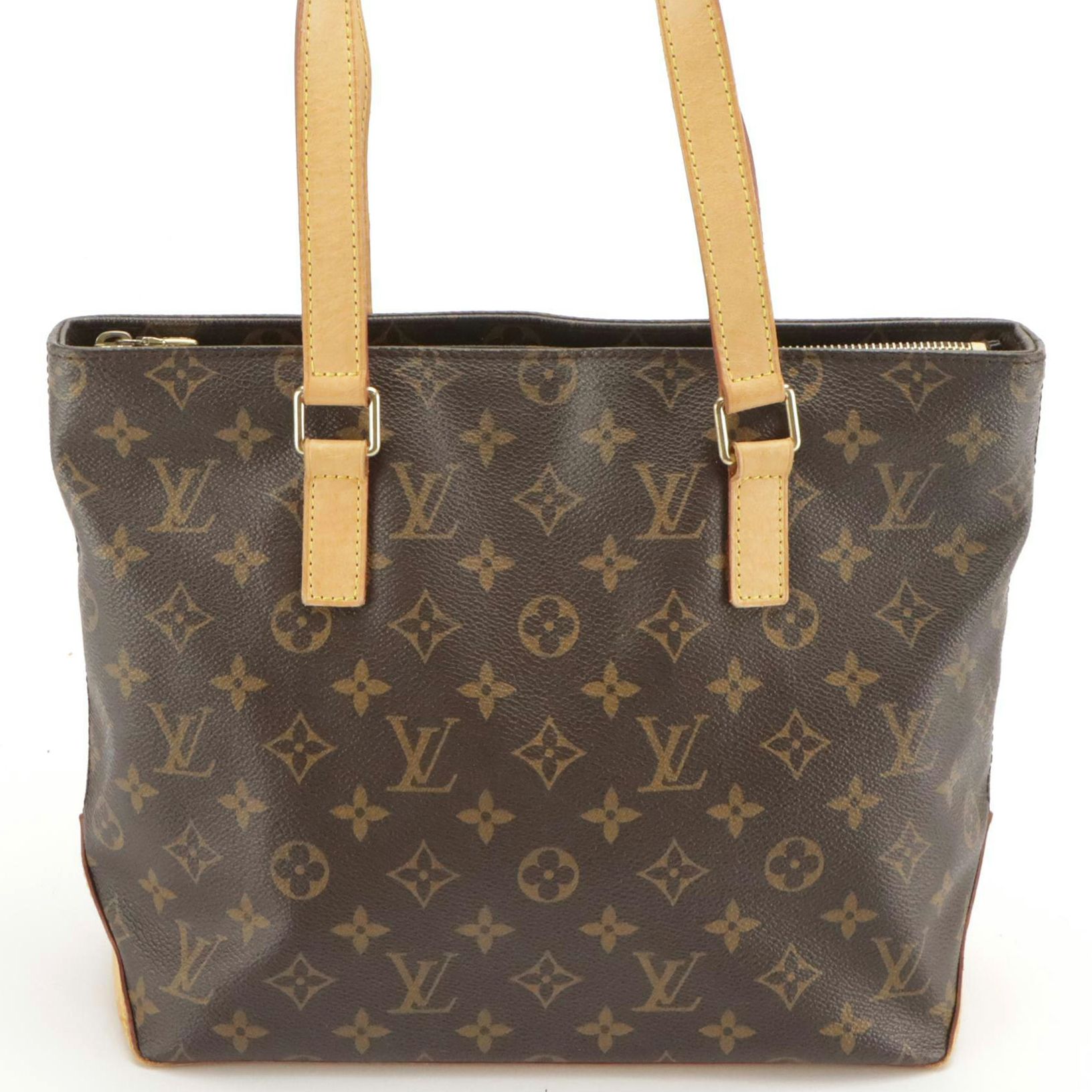 Louis Vuitton Cabas Mezzo Shoulder Bag in Monogram Canvas and Leather