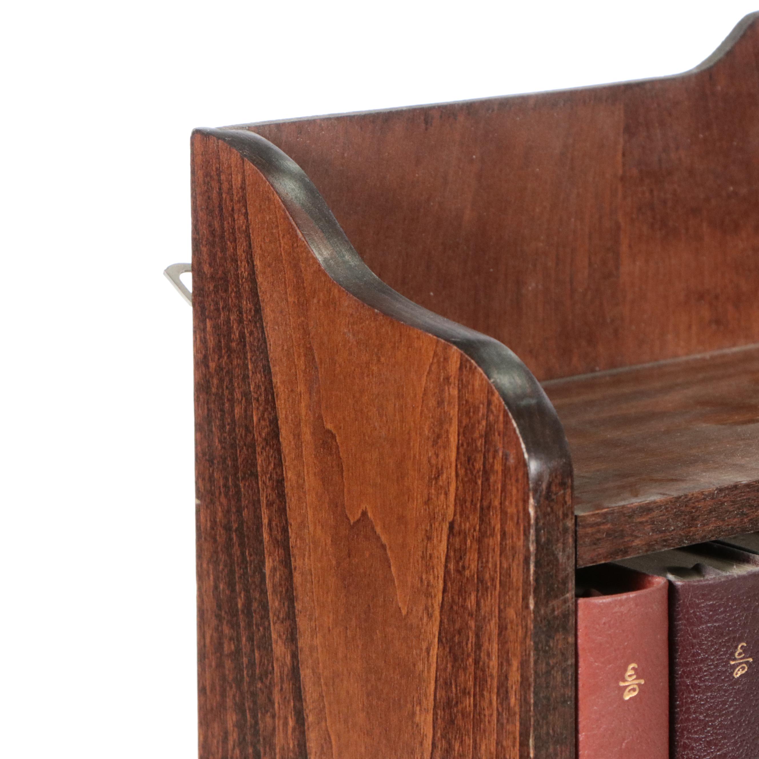 Easton Press Roger Tory Peterson Field Guide Set with Wooden Hanging Bookshelf