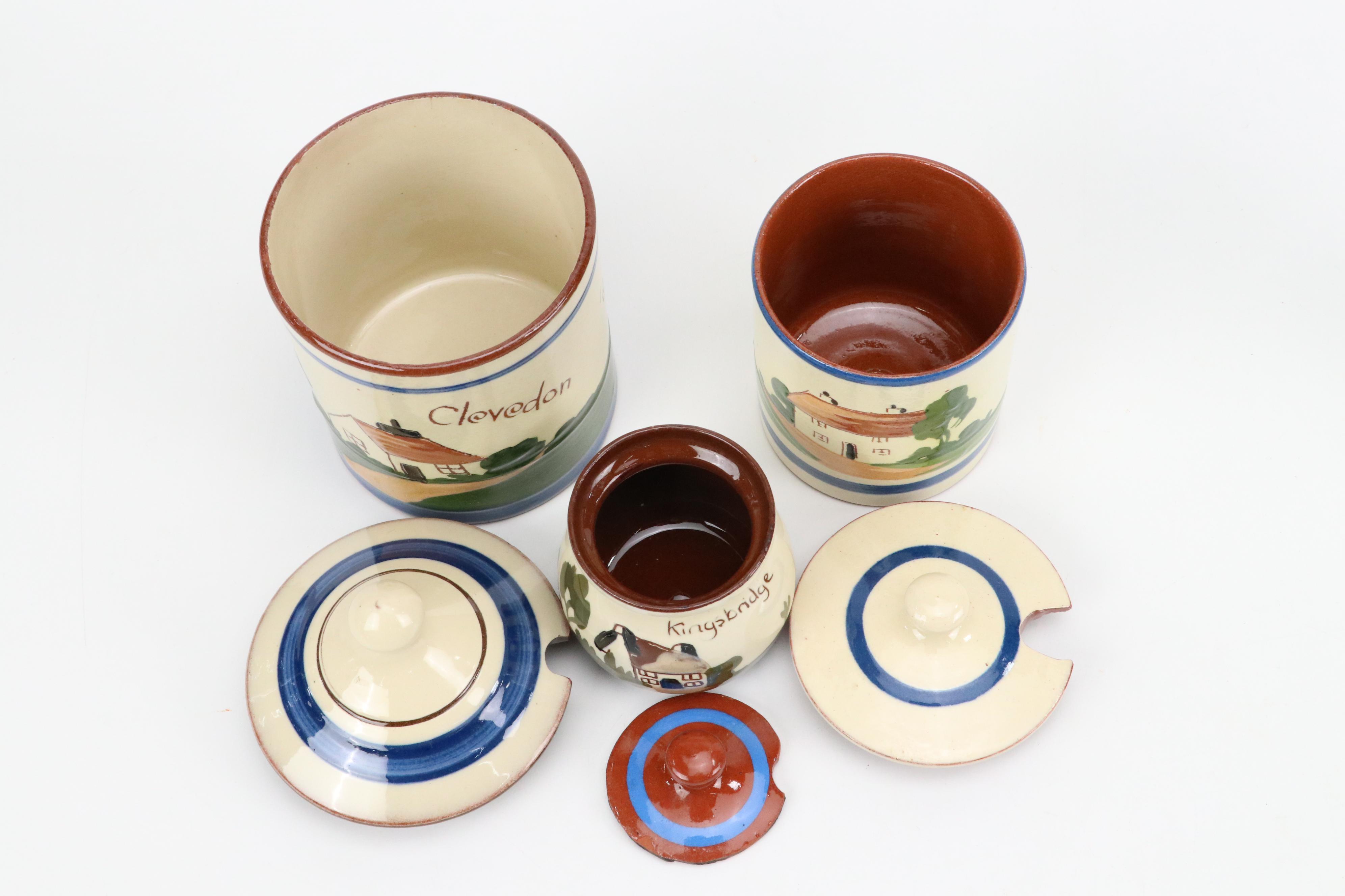 Longpark Pottery Terracotta Jam Jar with More Torquay Devon Mottoware Décor