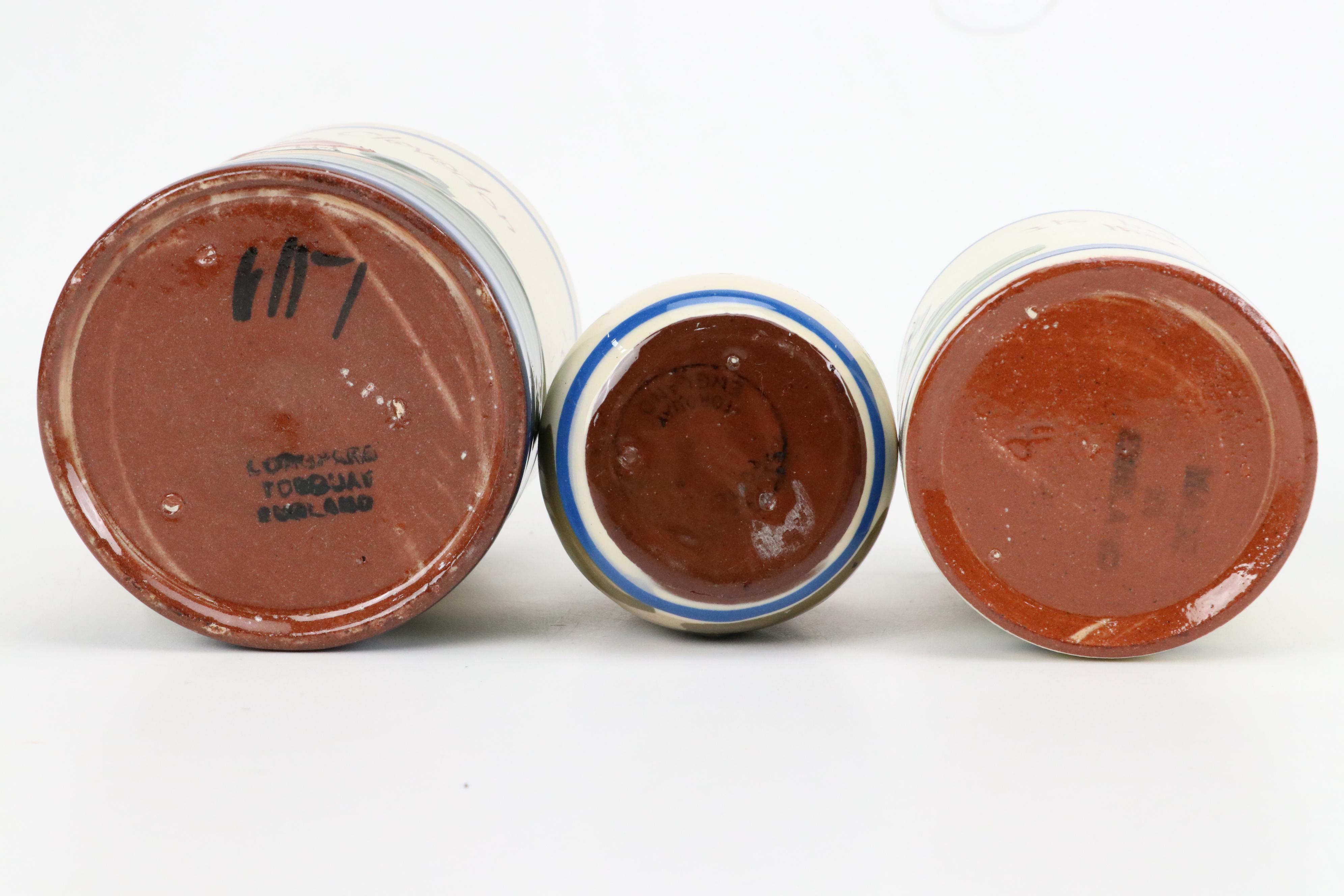 Longpark Pottery Terracotta Jam Jar with More Torquay Devon Mottoware Décor
