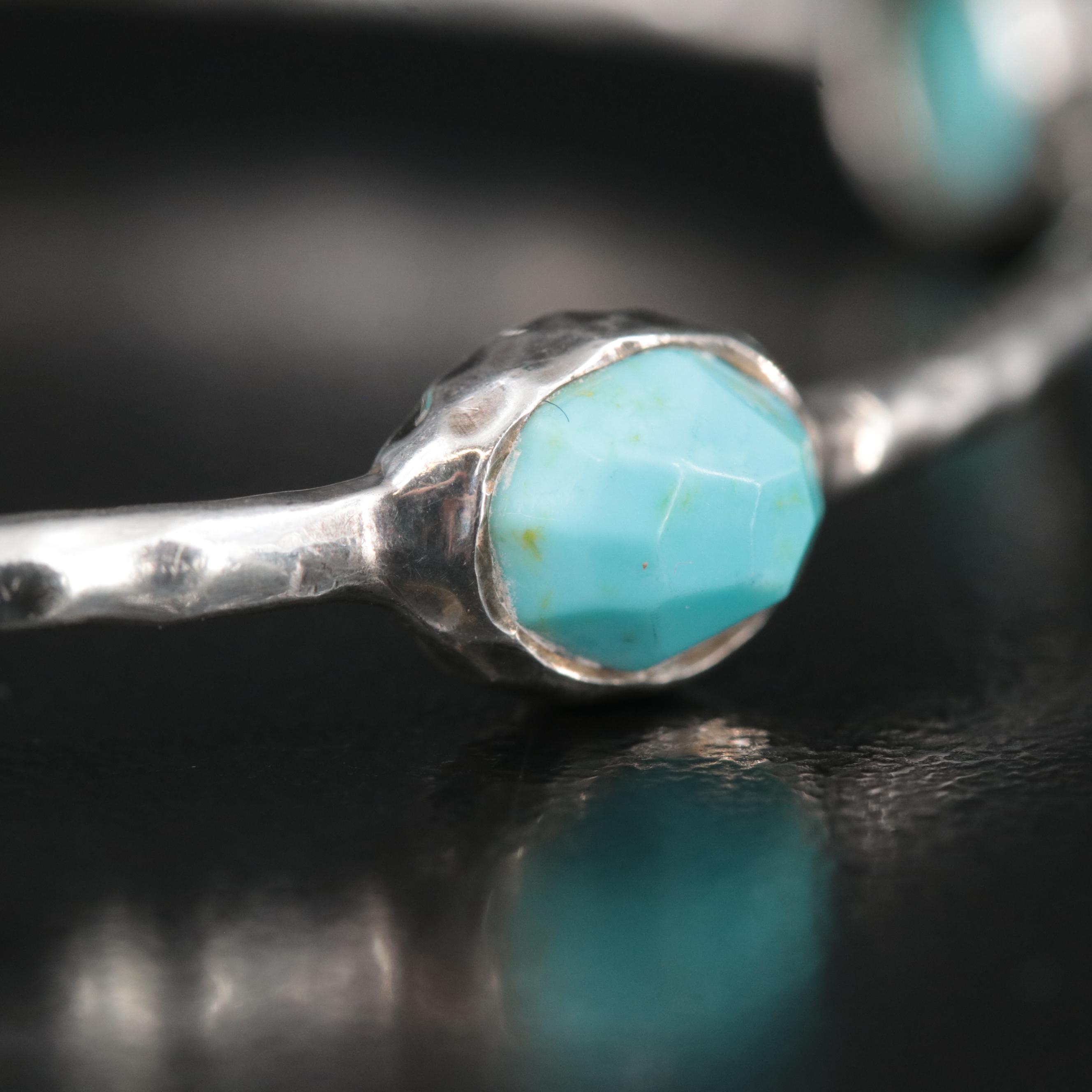 Ippolilta Rock Candy Sterling and Turquoise Bangle Bracelet