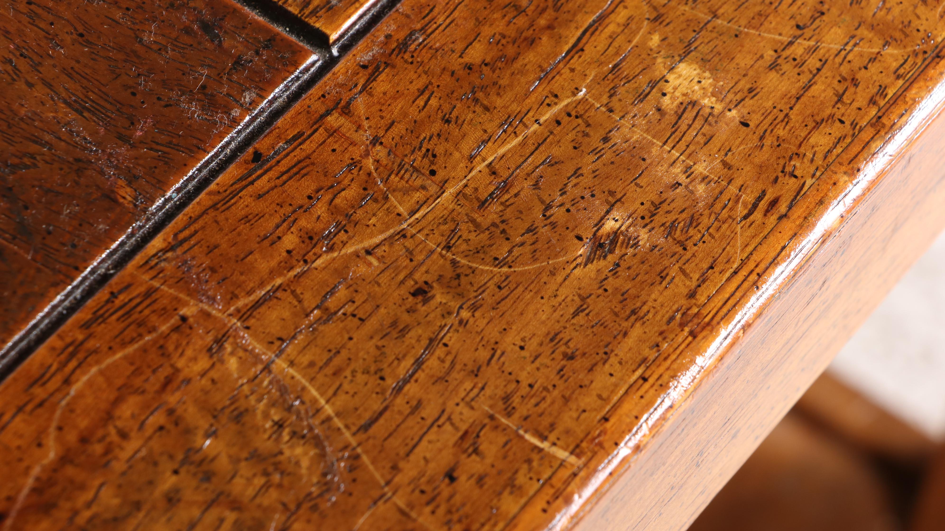 Pair of Drexel Heritage "Woodbriar" Campaign Style Pecan Side Tables