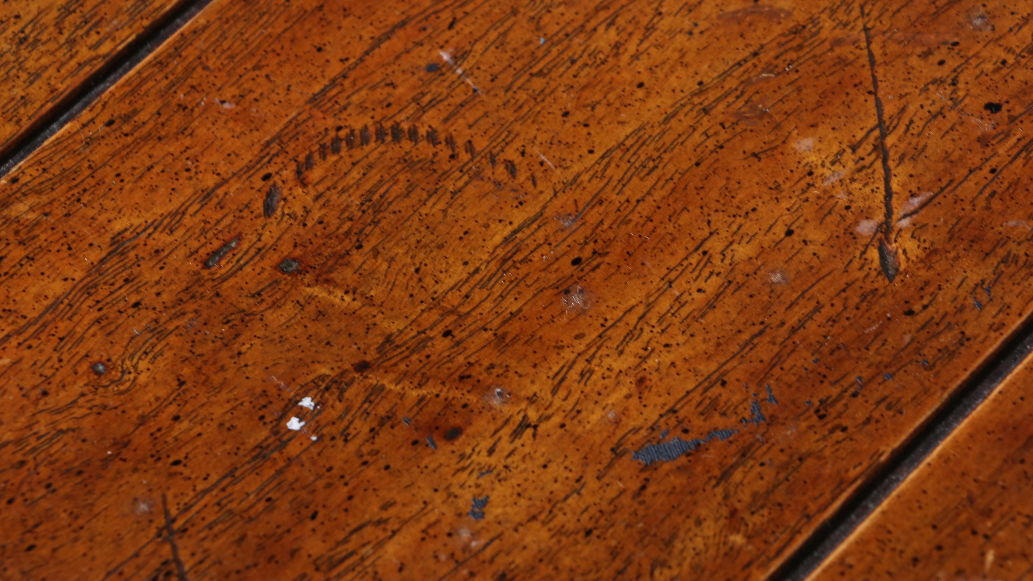 Pair of Drexel Heritage "Woodbriar" Campaign Style Pecan Side Tables