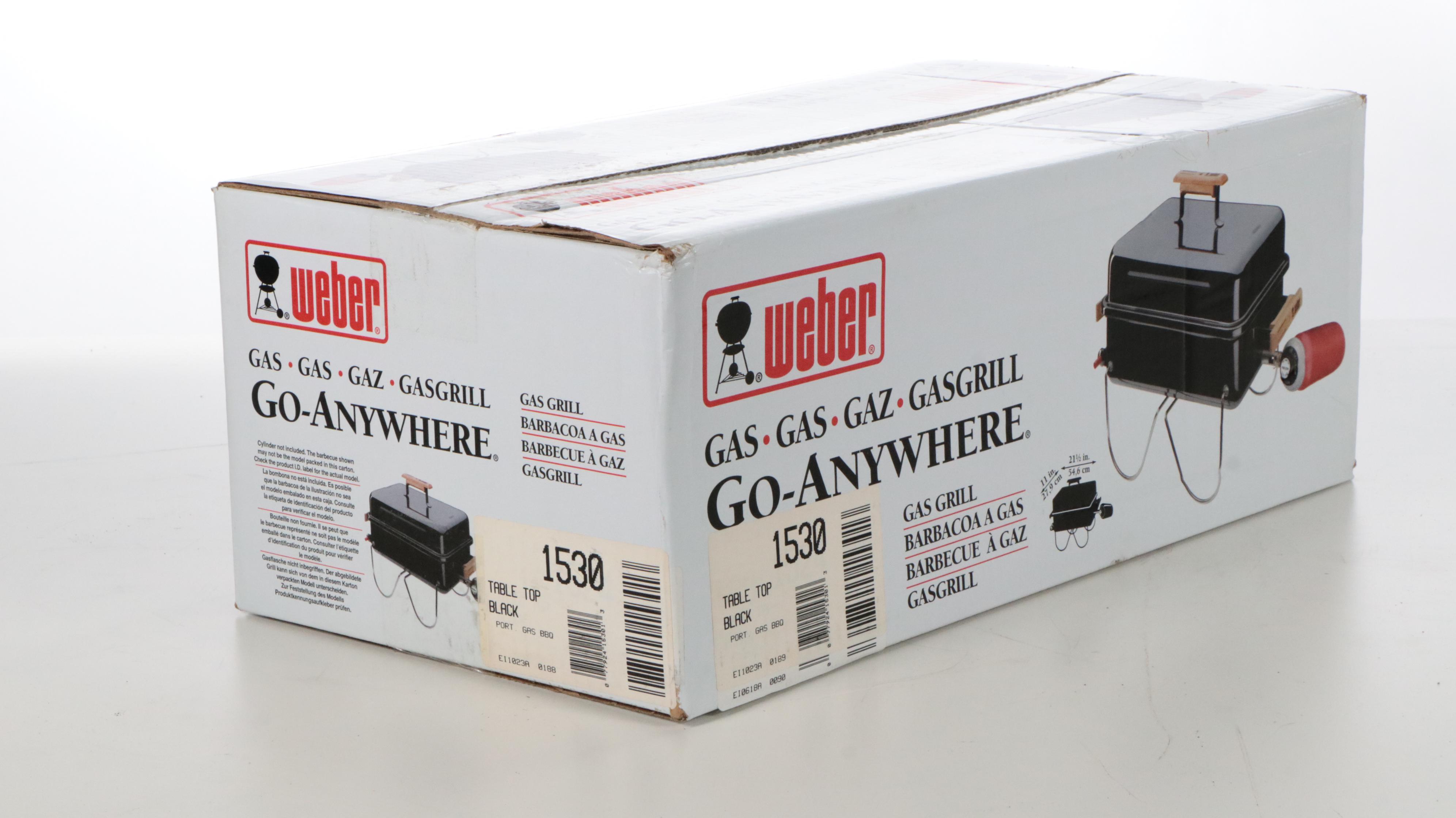 Weber Go-Anywhere Portable Tabletop Gas Grill