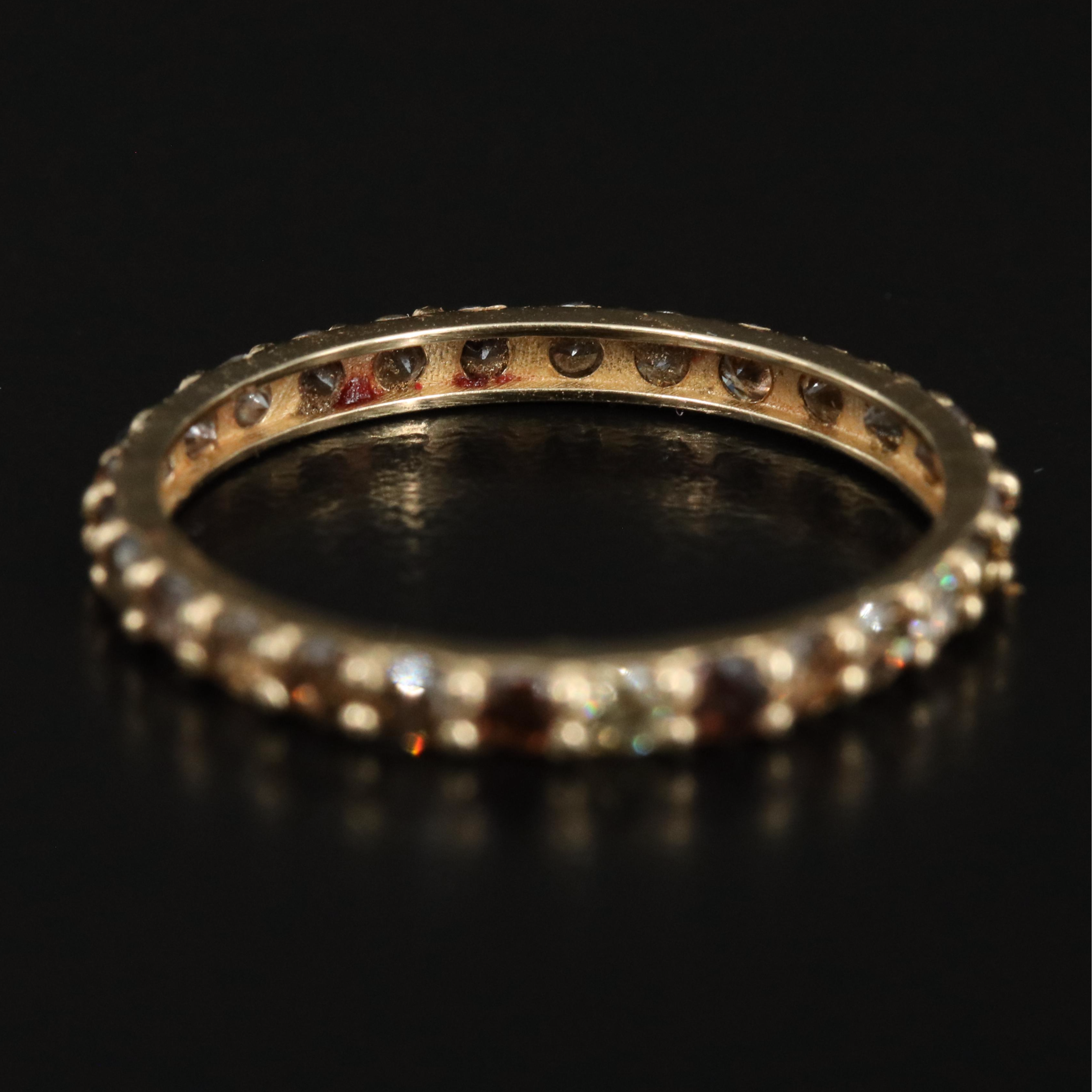 14K 1.38 CTW Diamond Eternity Band with Fancy Brown Diamonds