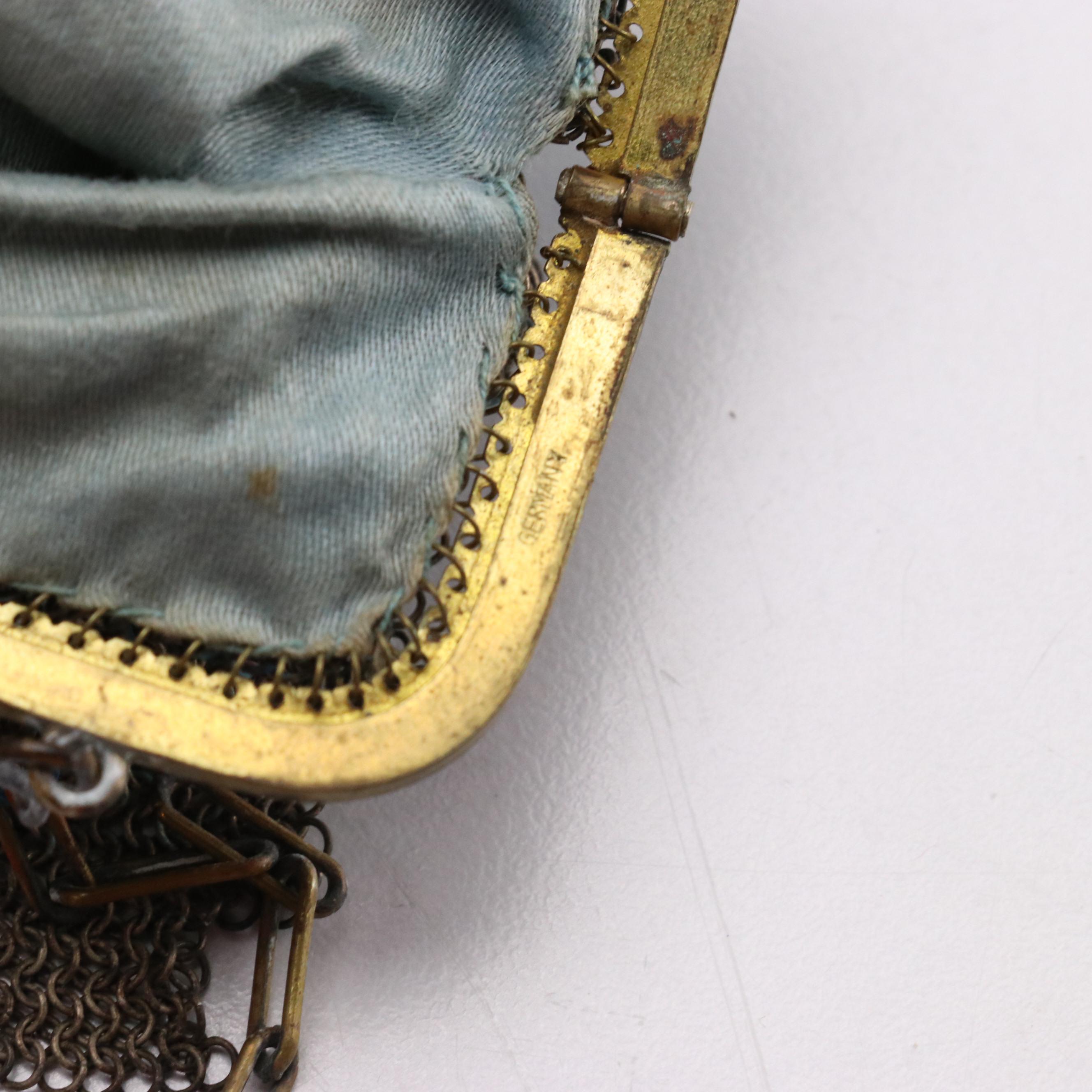 Whiting & Davis and German Enameled Armor Mesh Bags, Other Beaded Pouch