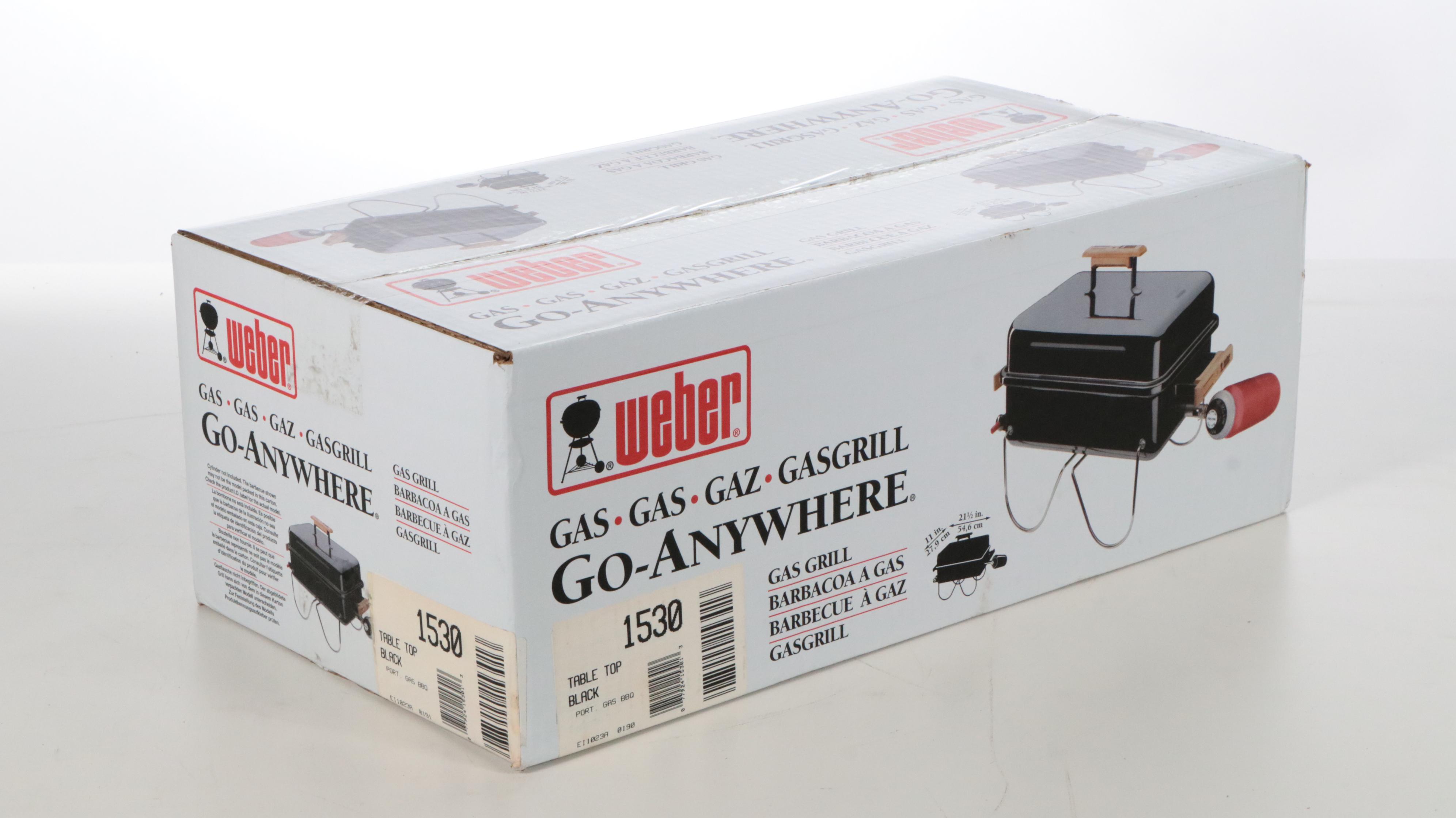 Weber Go-Anywhere Portable Tabletop Gas Grill