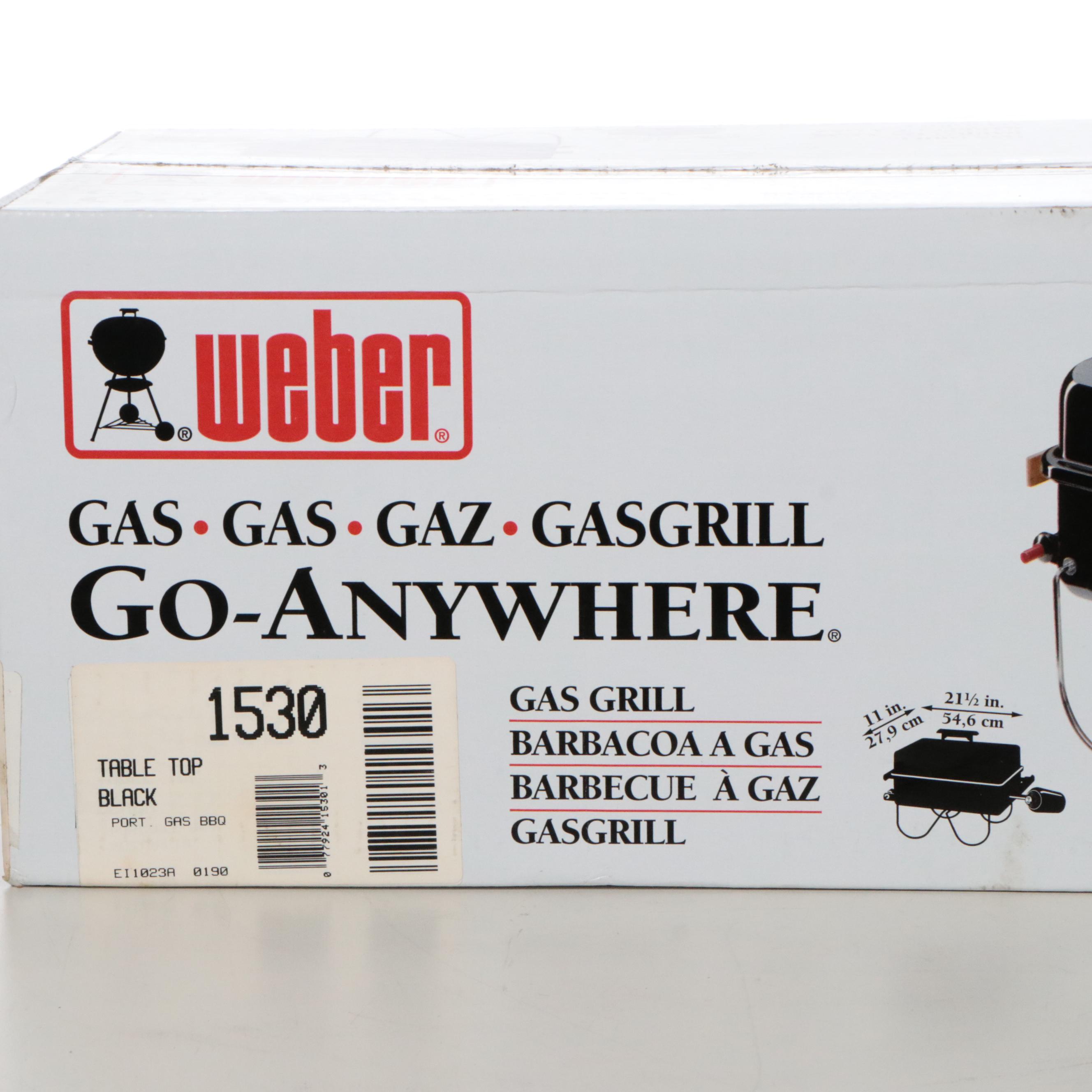 Weber Go-Anywhere Portable Tabletop Gas Grill