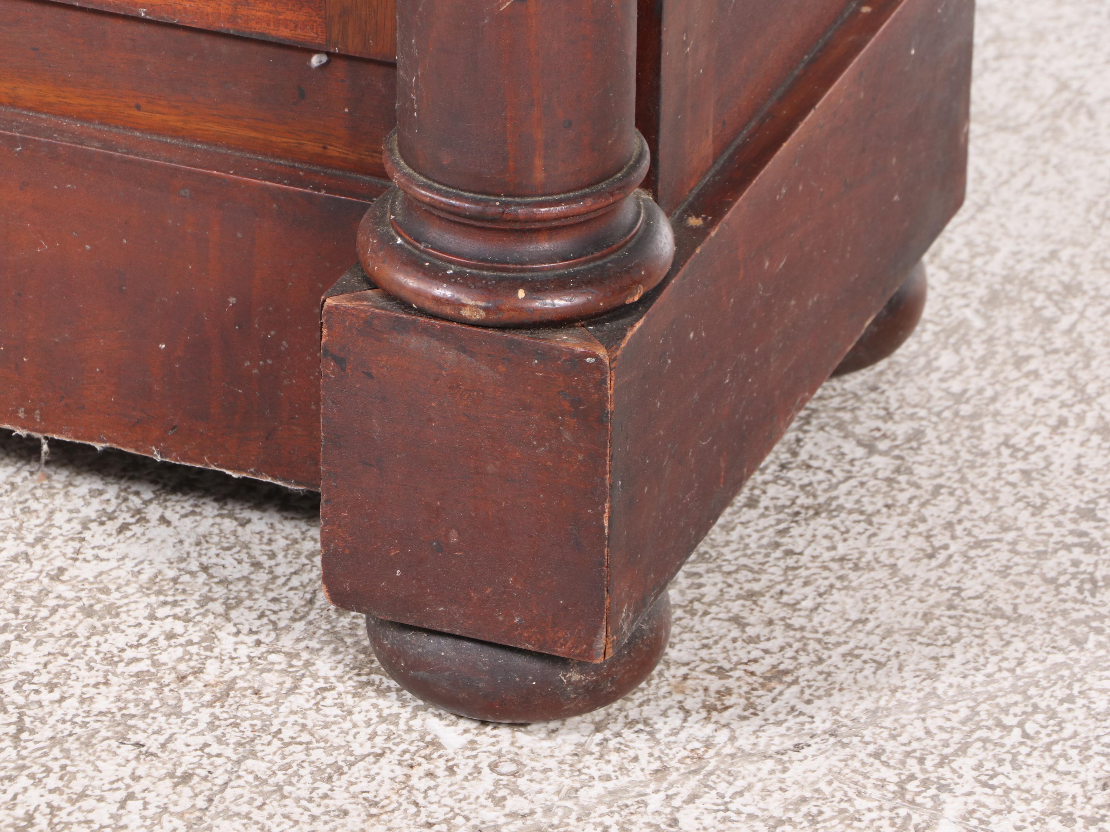 Frank Herschede Mahogany Grandfather Clock, Early to Mid-20th Century