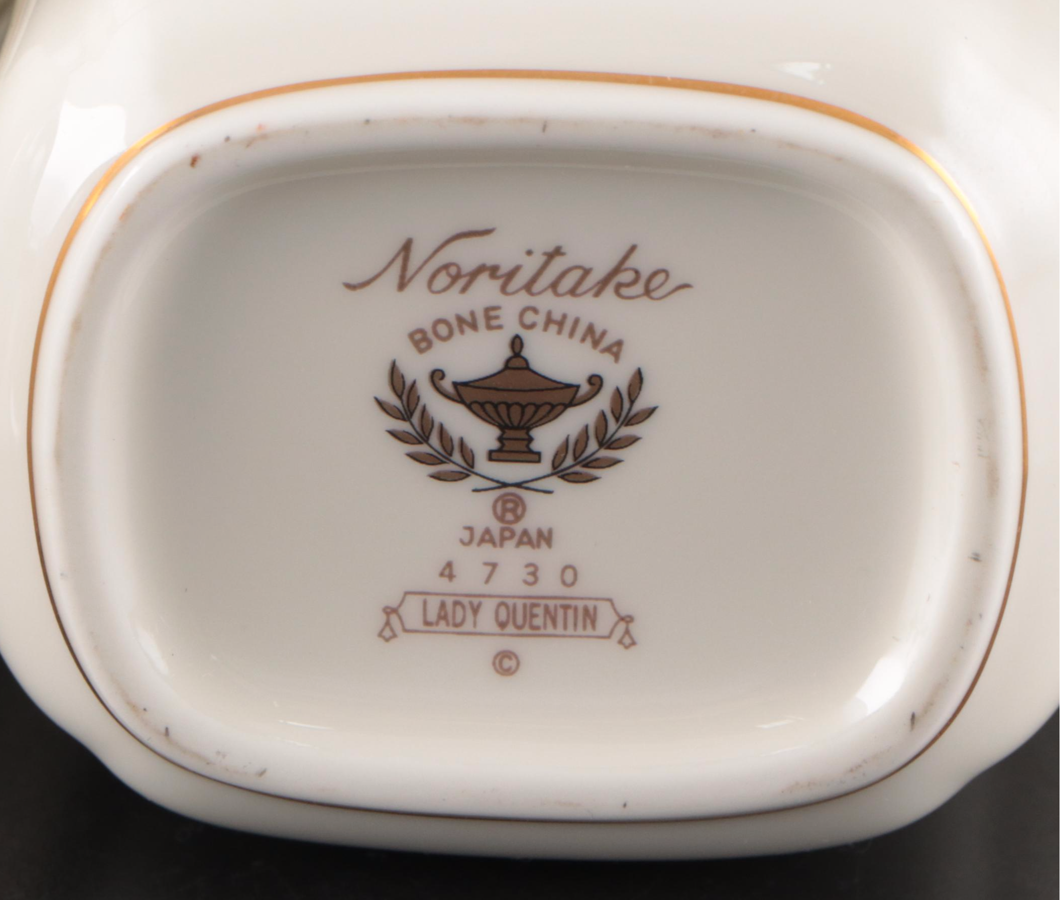 Noritake "Lady Quentin" Bone China Tableware, 1994–2002