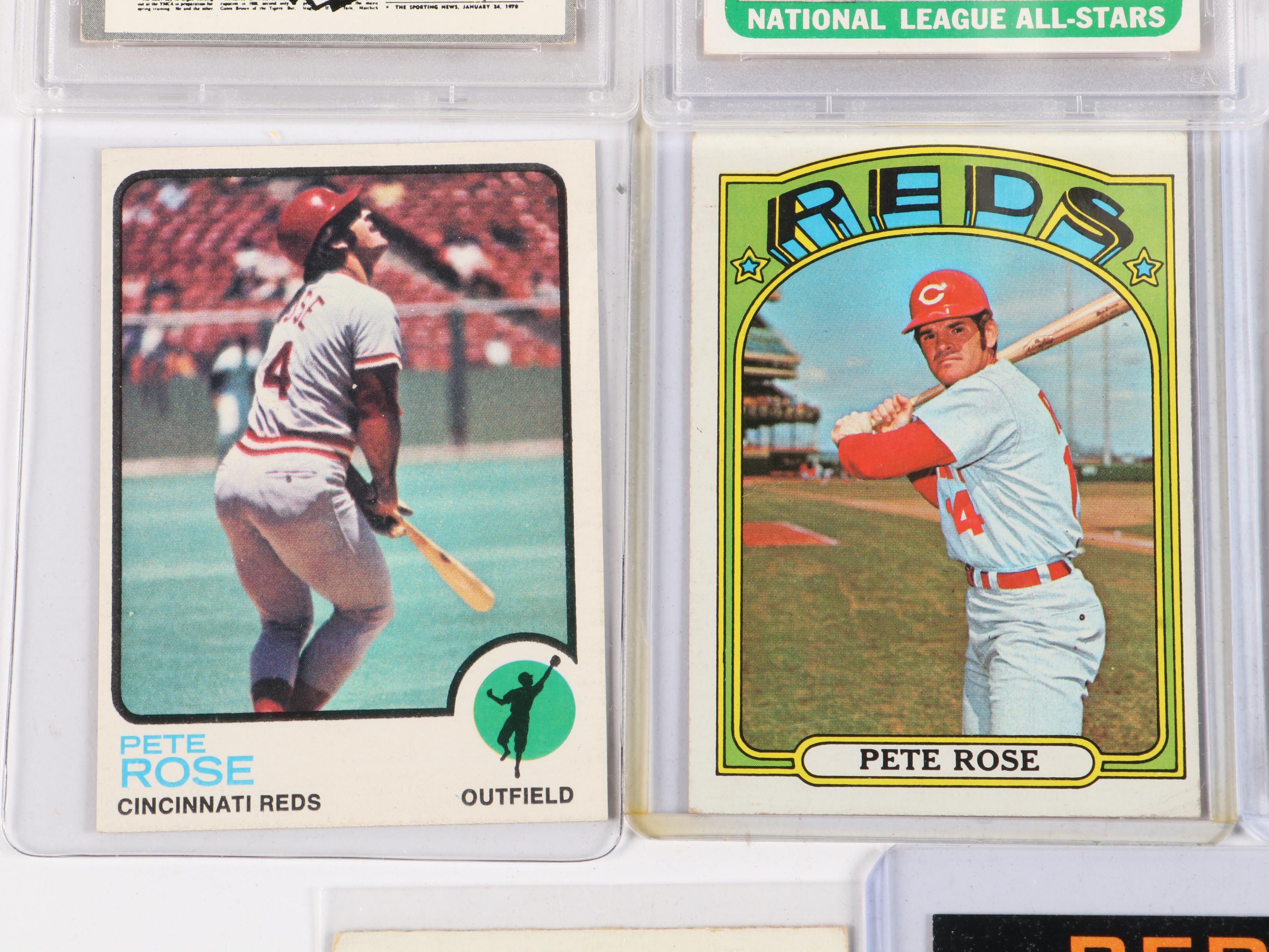 1964 Topps All-Star Rookie and Other Pete Rose Baseball Cards
