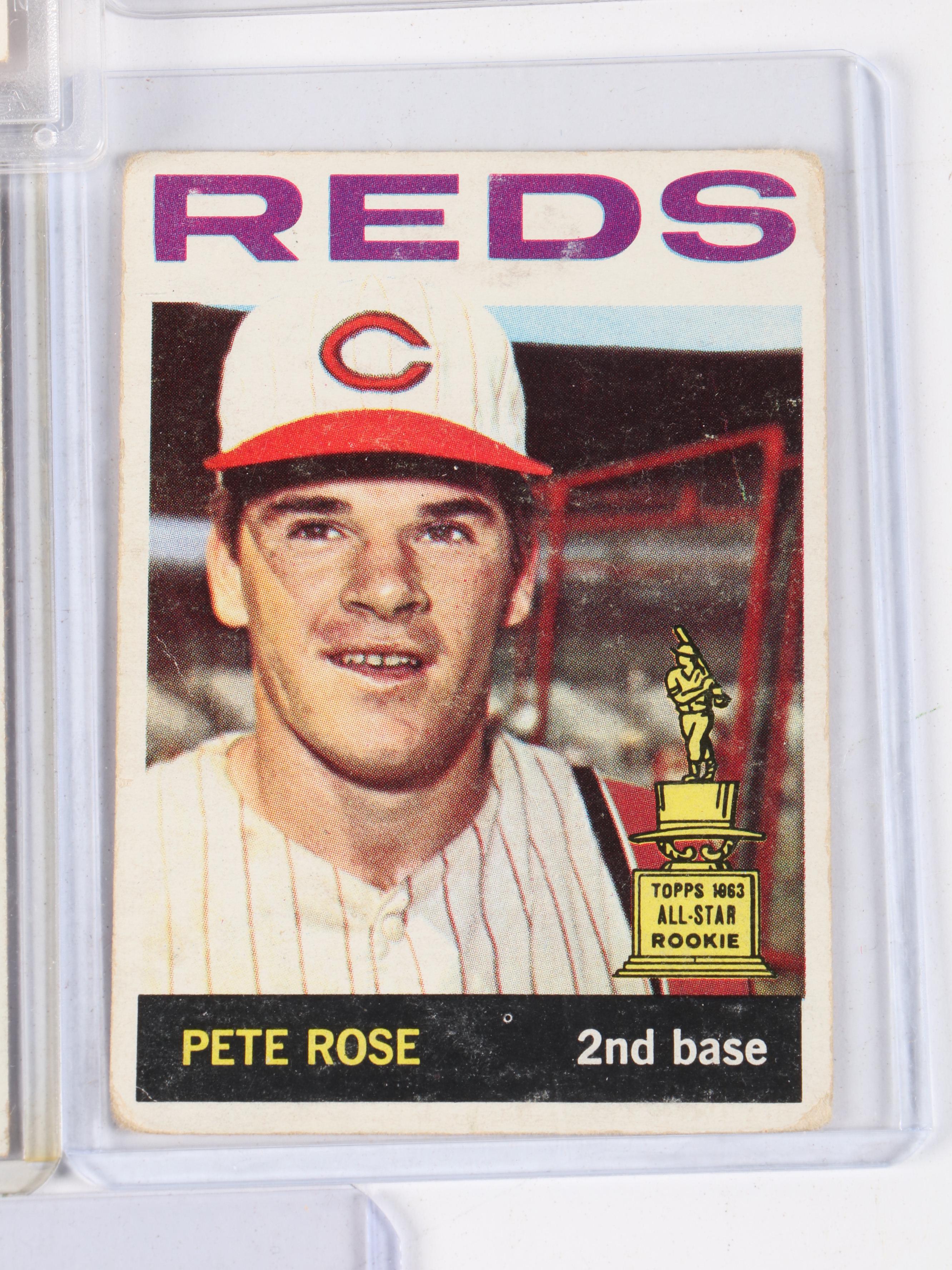 1964 Topps All-Star Rookie and Other Pete Rose Baseball Cards