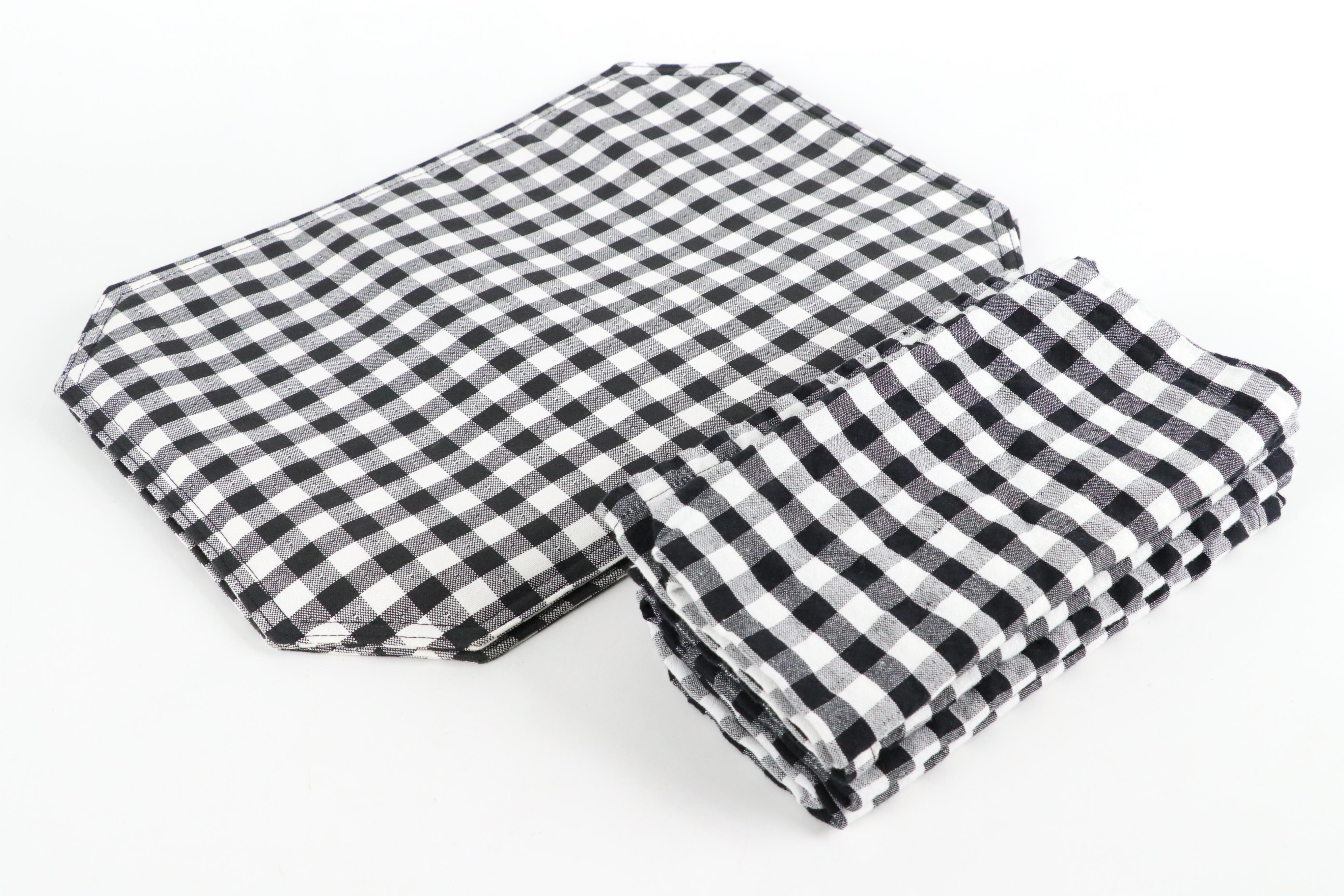 Ralph Lauren Tablecloth & More Black Gingham and Toile Table Linens