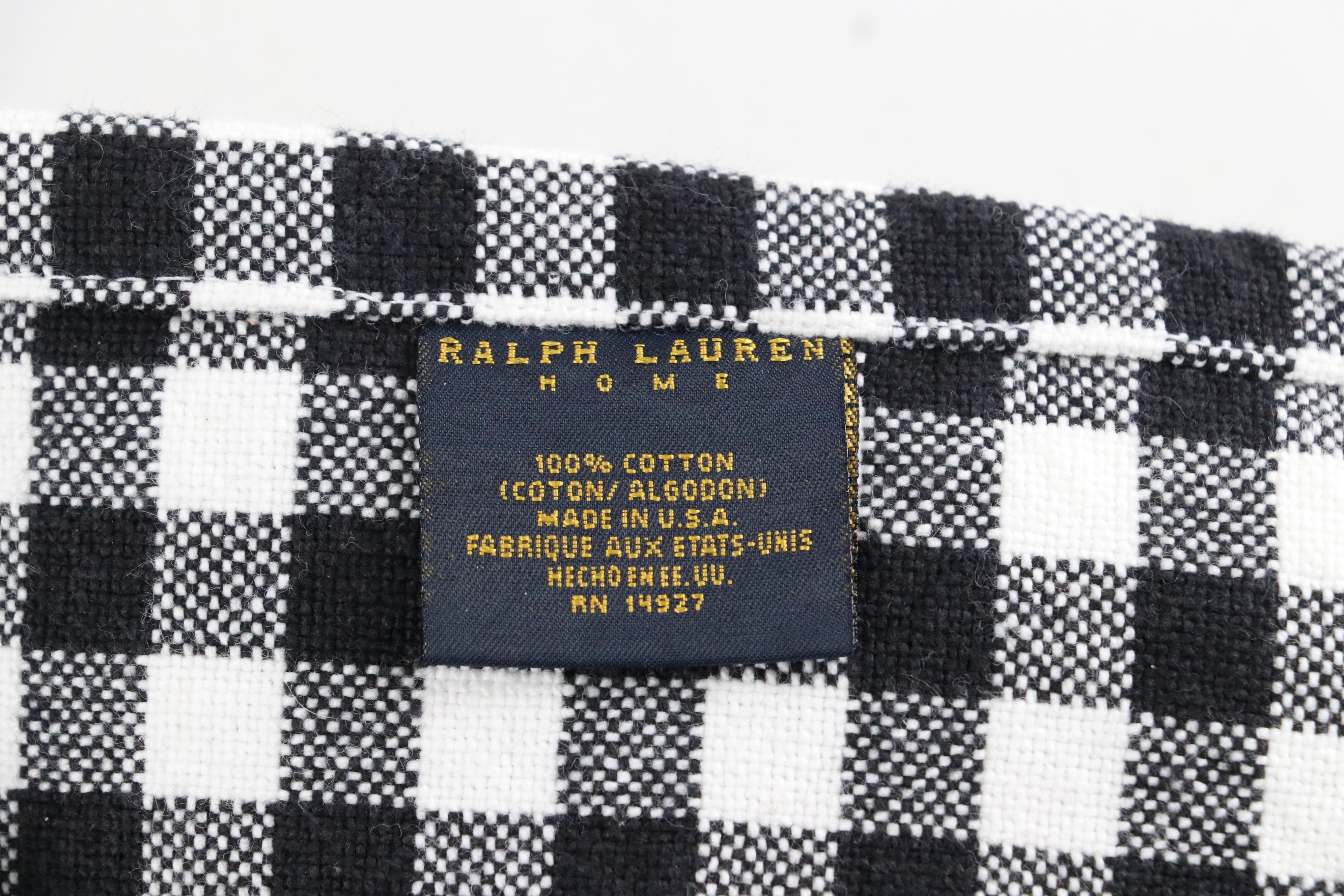 Ralph Lauren Tablecloth & More Black Gingham and Toile Table Linens