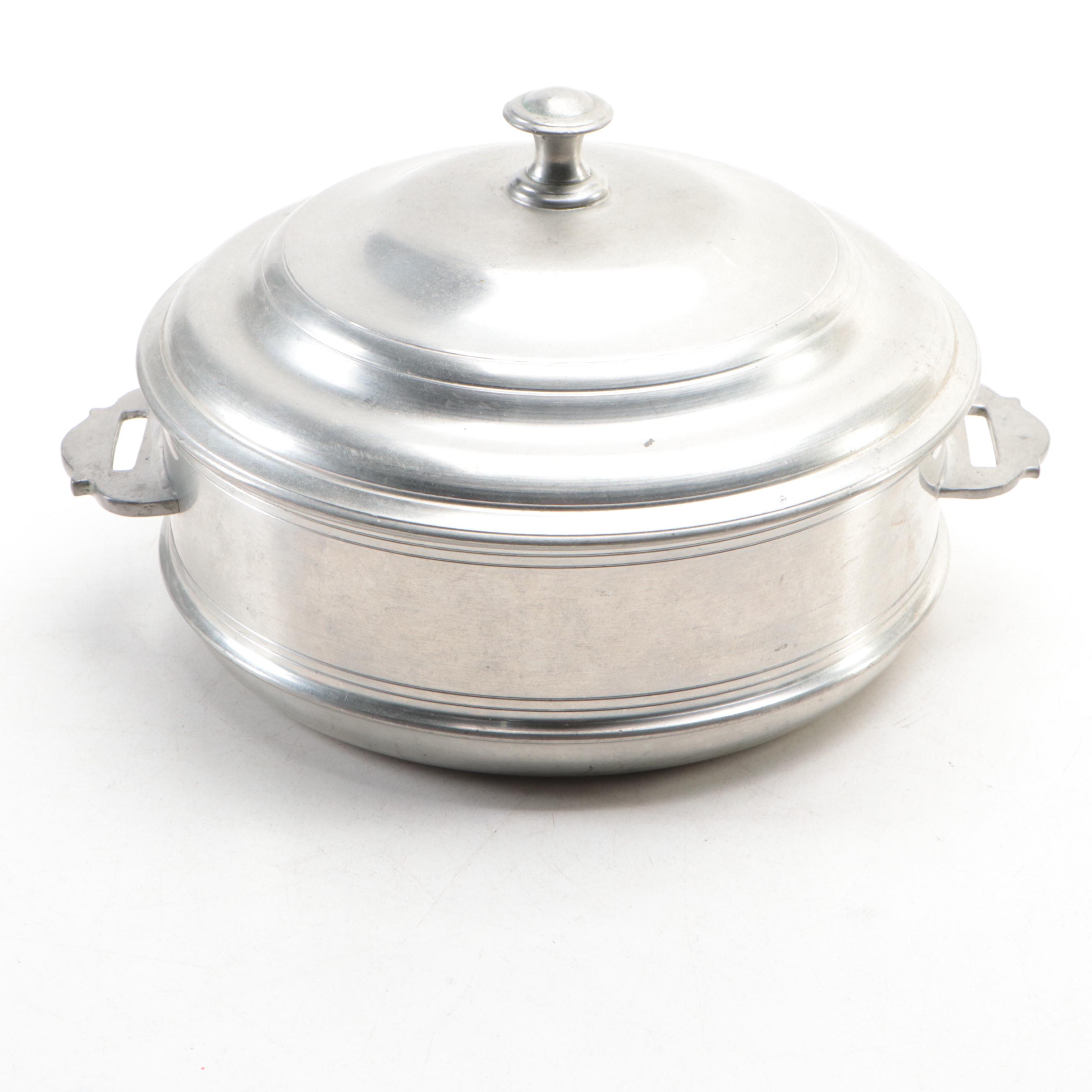 Kirk-Stieff Pewter Candlesticks with Other Shakers, Pot, Cup and Canister