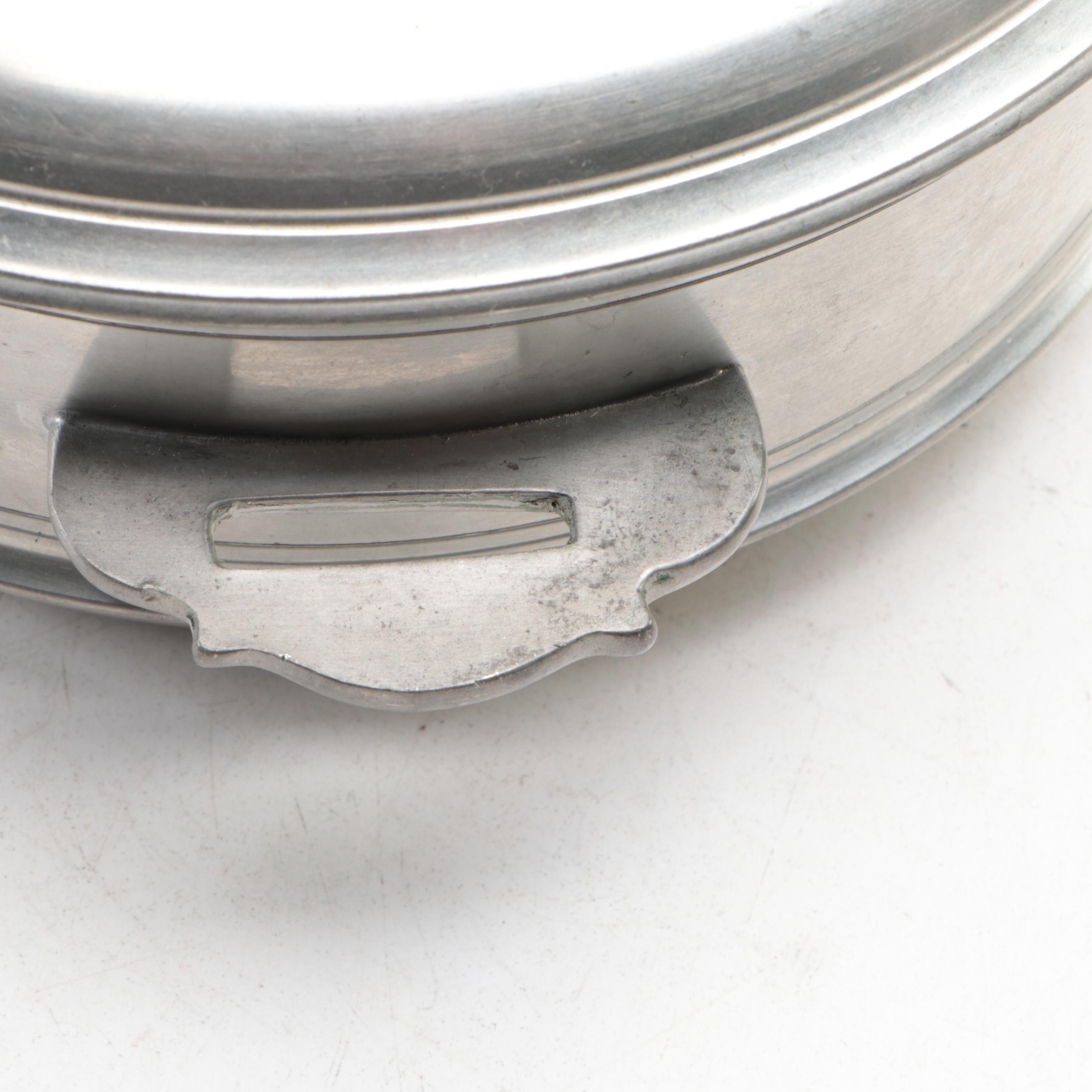 Kirk-Stieff Pewter Candlesticks with Other Shakers, Pot, Cup and Canister