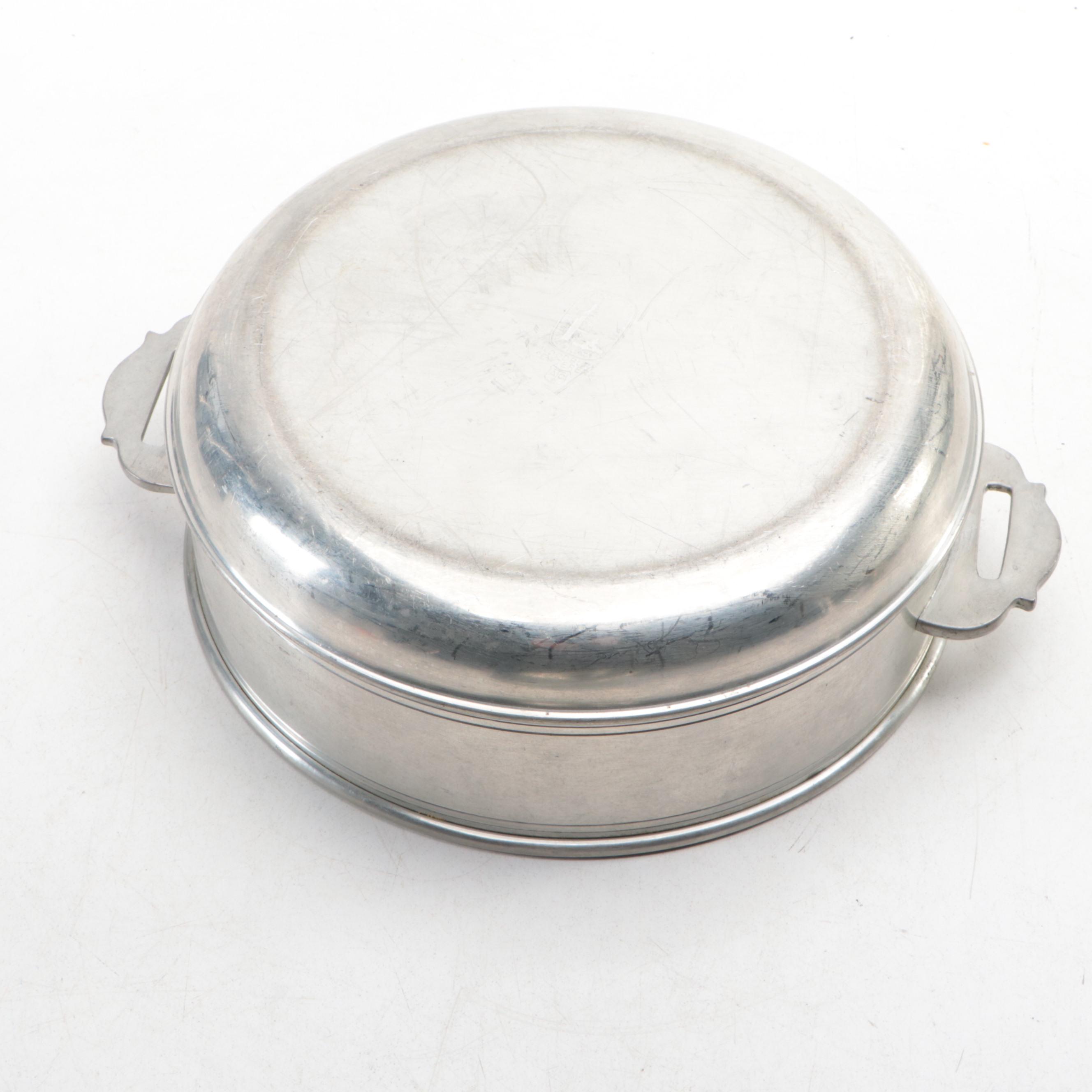 Kirk-Stieff Pewter Candlesticks with Other Shakers, Pot, Cup and Canister