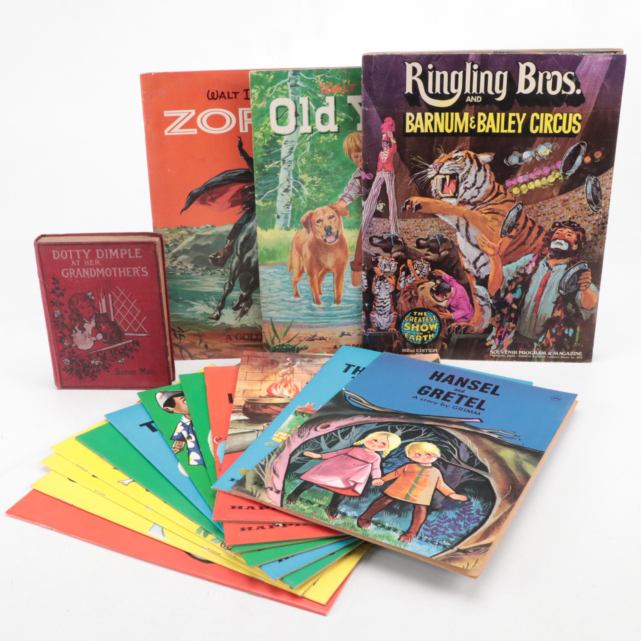 Illustrated "Dotty Dimple at Her Grandmother's" by Sophie May and More Books