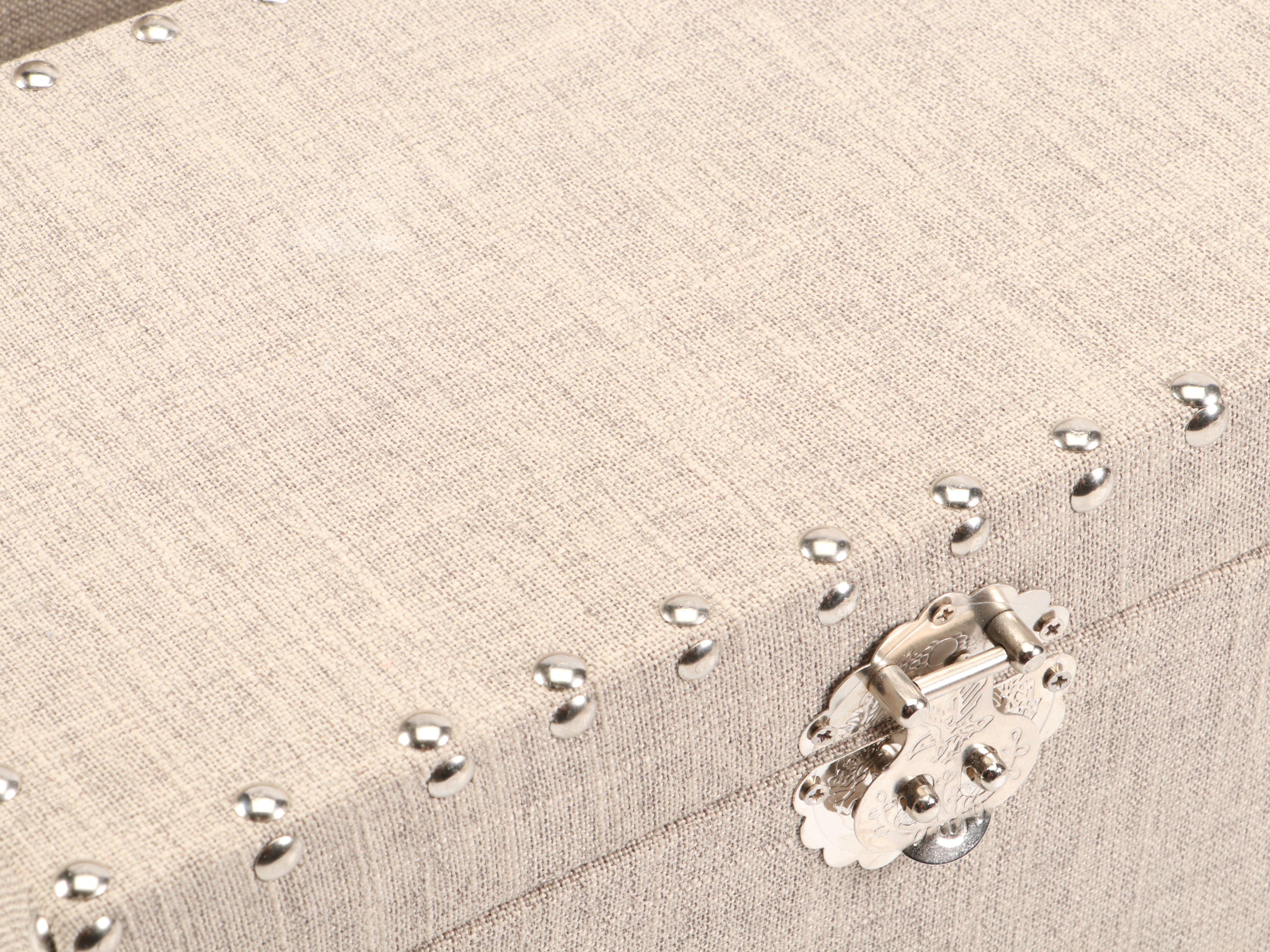 Tweed-Covered Boxes with Cast Metal Deer Antler Coat Hooks