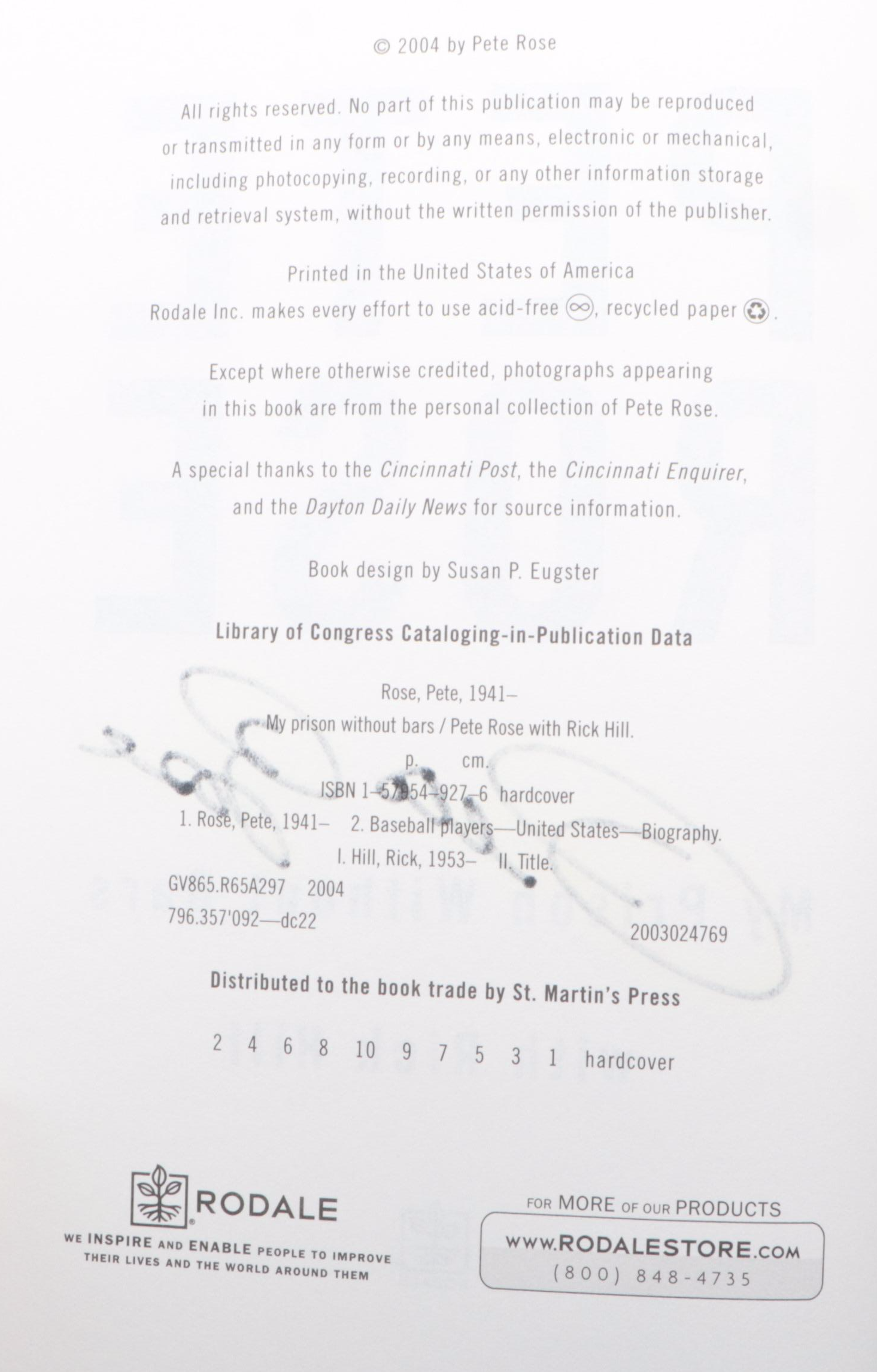 Pete Rose Signed "4192" DVD and Books