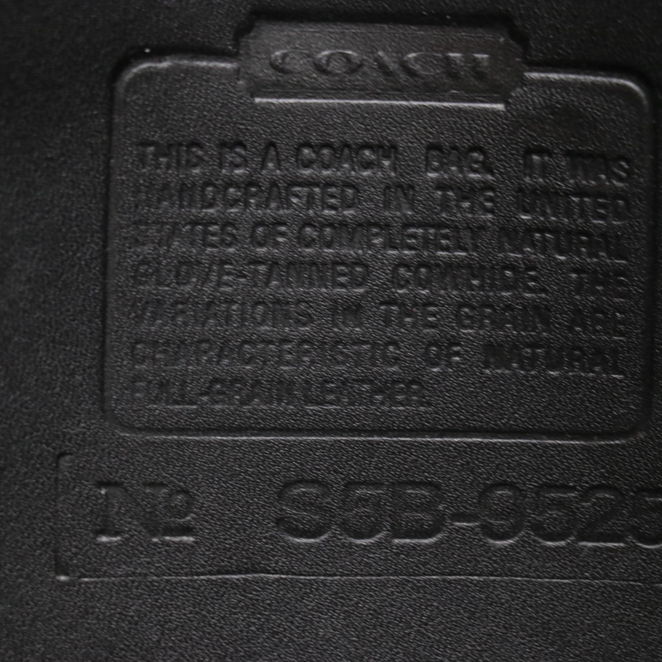 Coach Vintage Legacy Flap Messenger Briefcase Bag in Black Glove-Tanned Leather