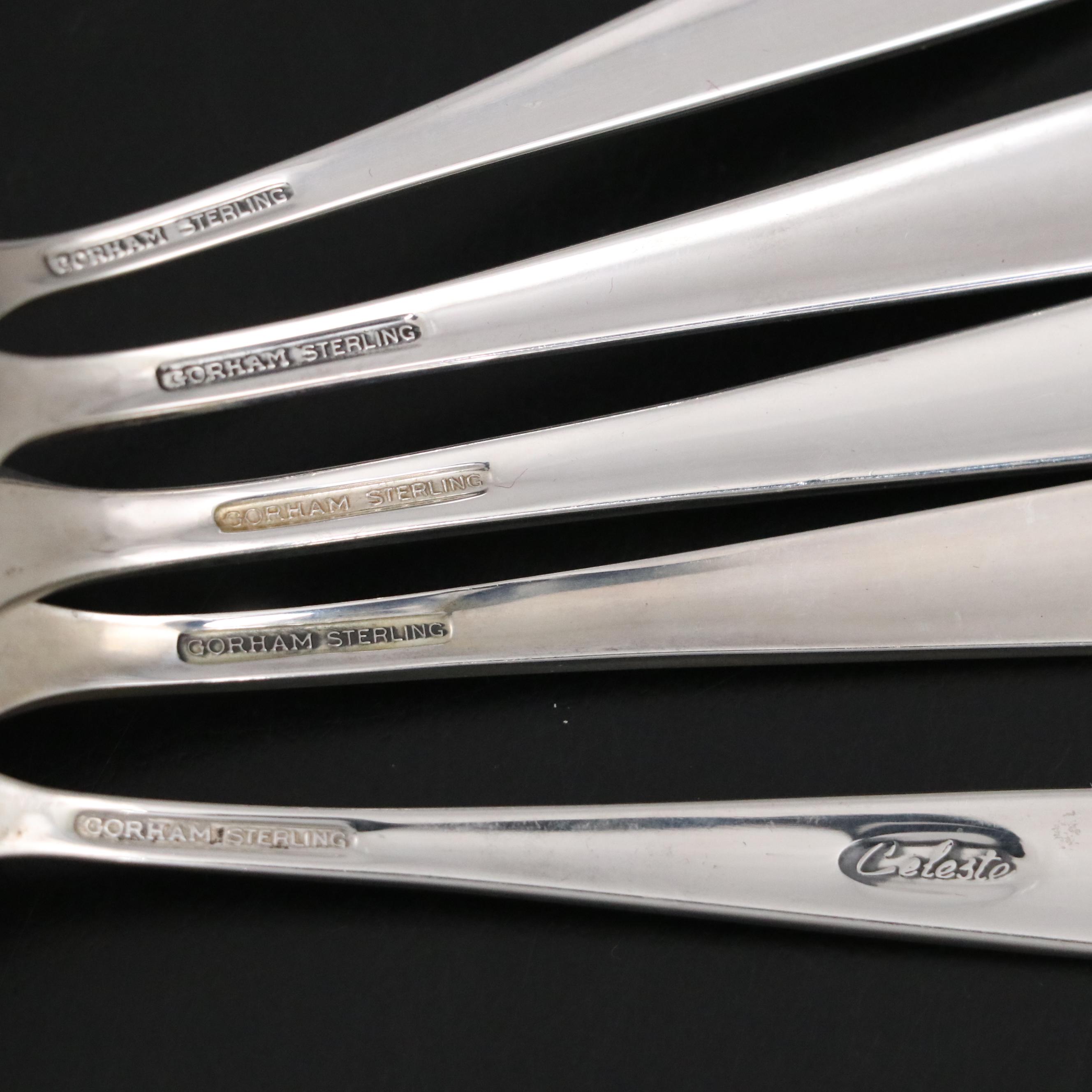 Gorham "Celeste" Sterling Silver Flatware and Serving Utensils