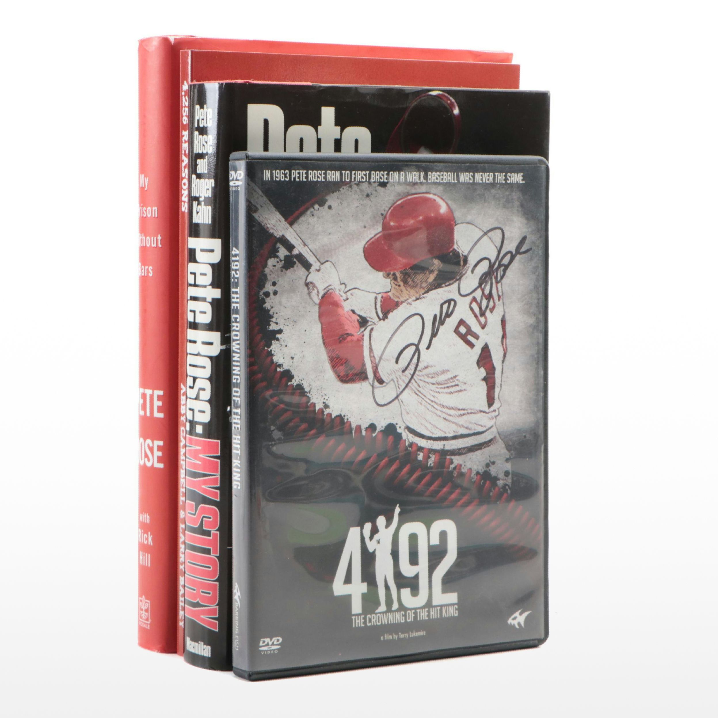 Pete Rose Signed "4192" DVD and Books