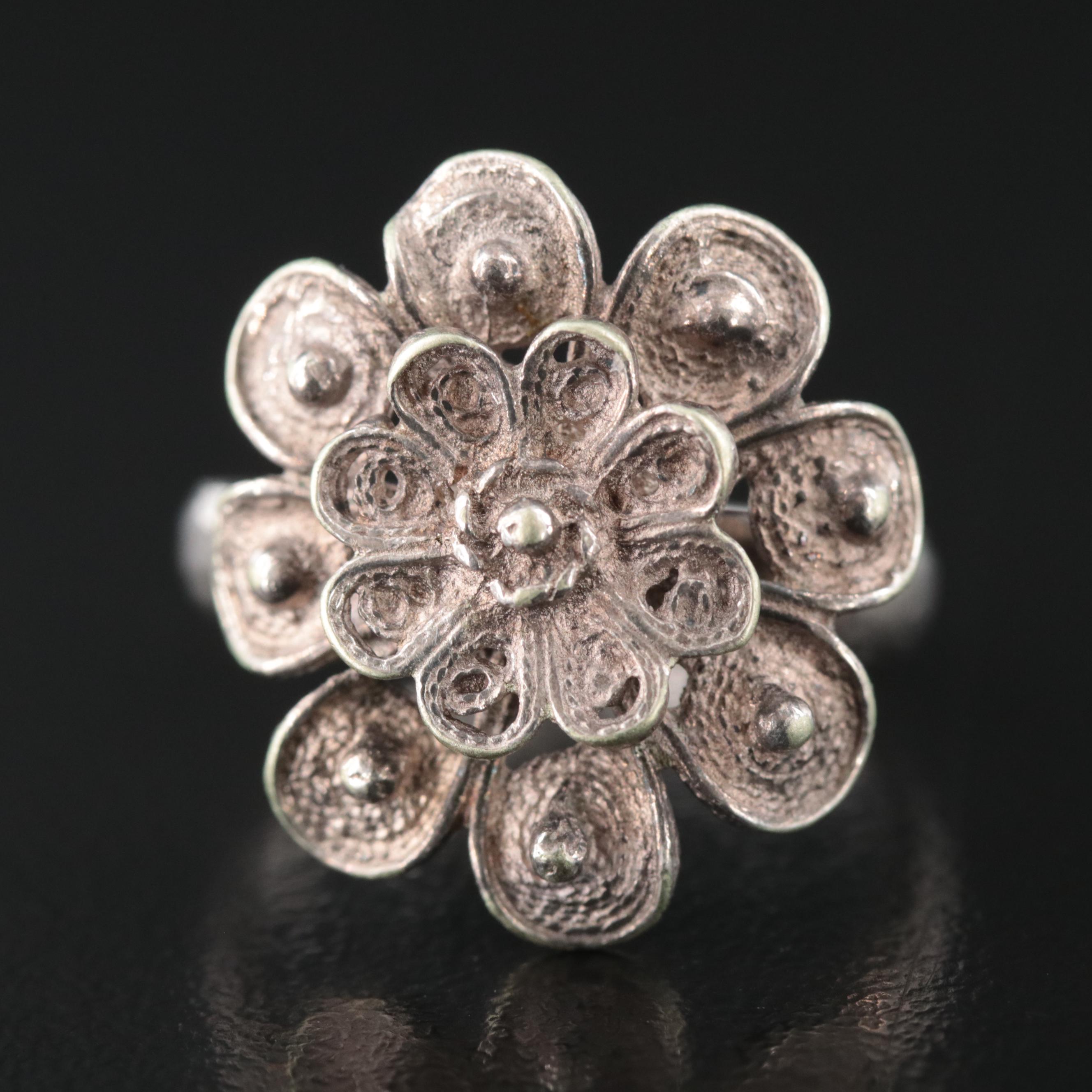 Filigree Flower Ring