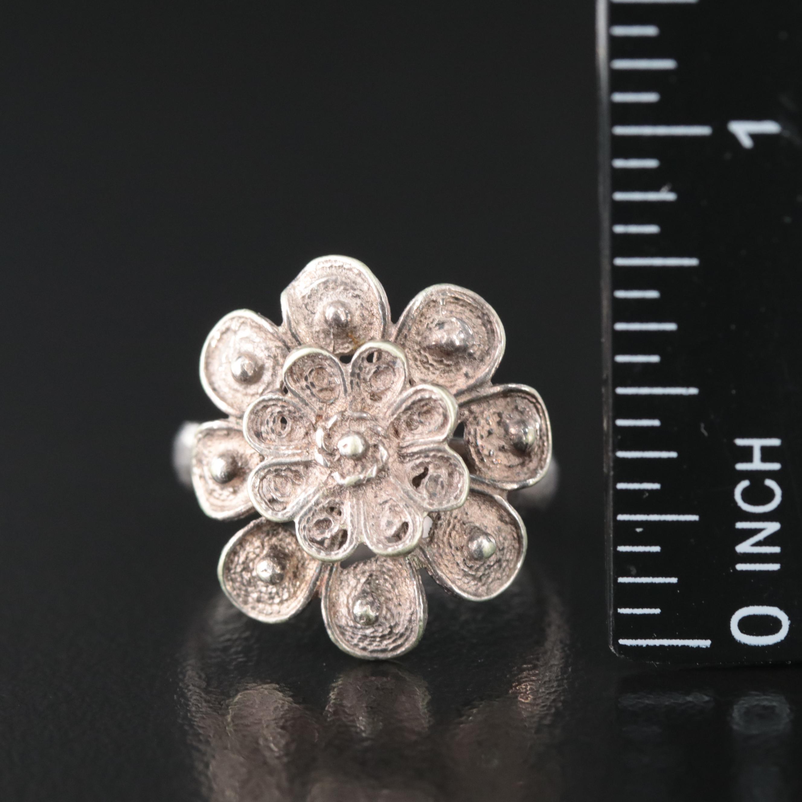 Filigree Flower Ring