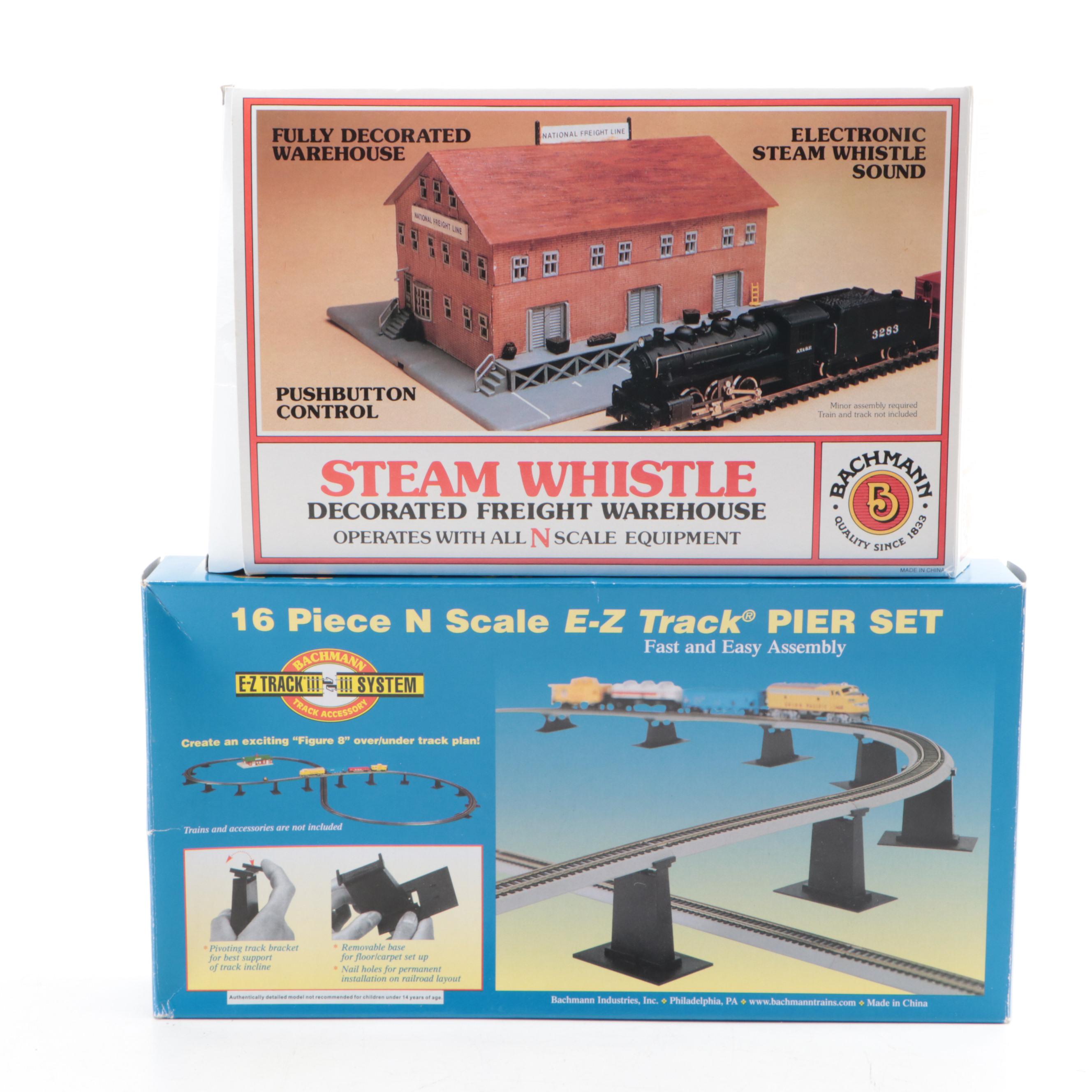 Bachmann and Atlas N Scale Model Train Tracks, Buildings and More