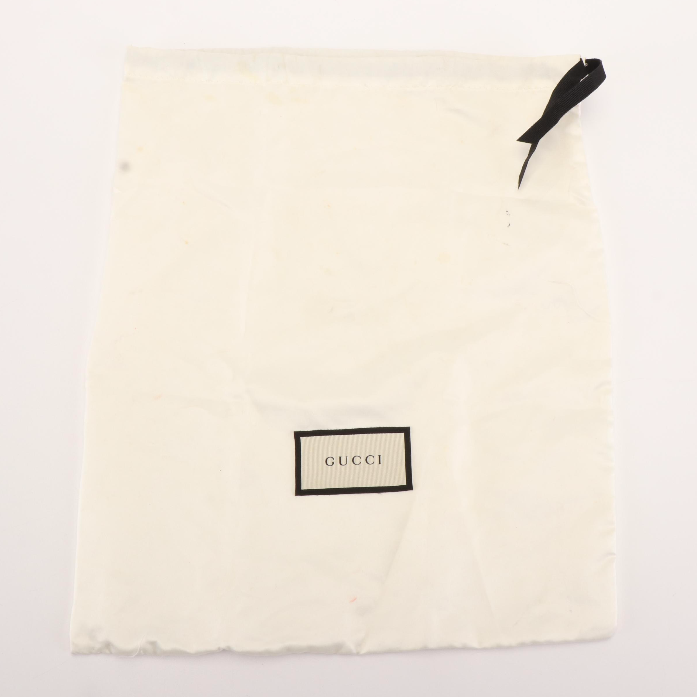 Gucci Black Suede and Leather Ophidia Chain Handbag