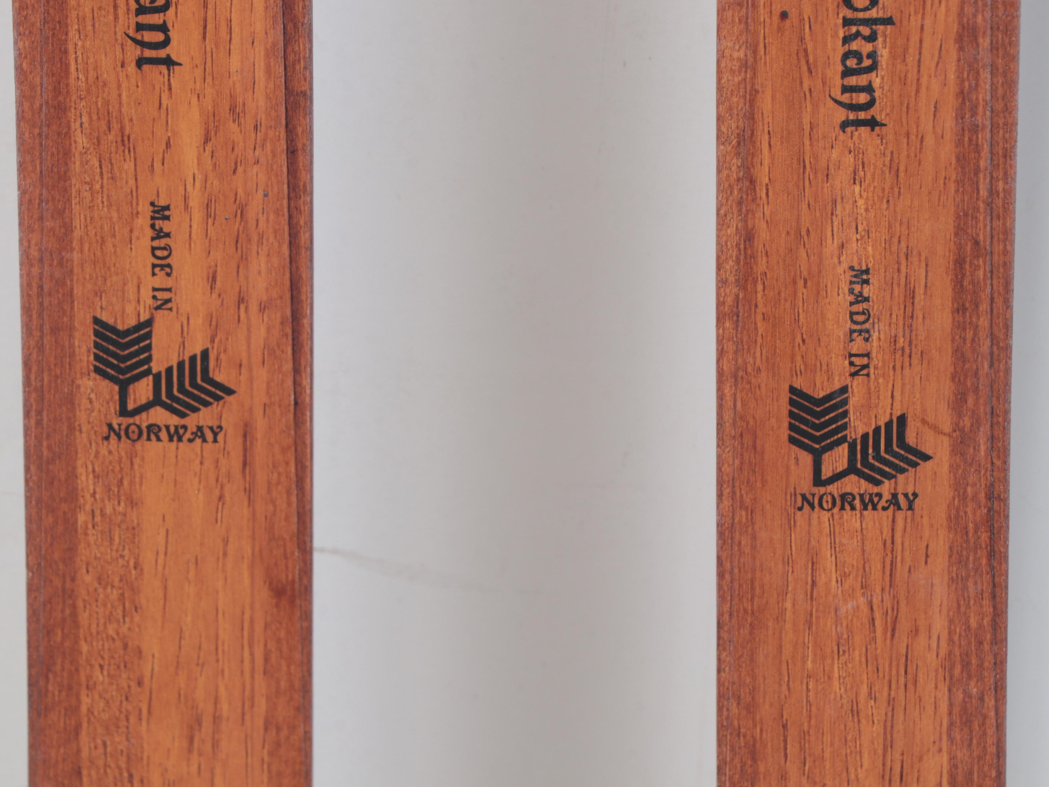 Åsnes Veteran Hickory Wood Cross-Country Skis with Landsem Tourist Poles