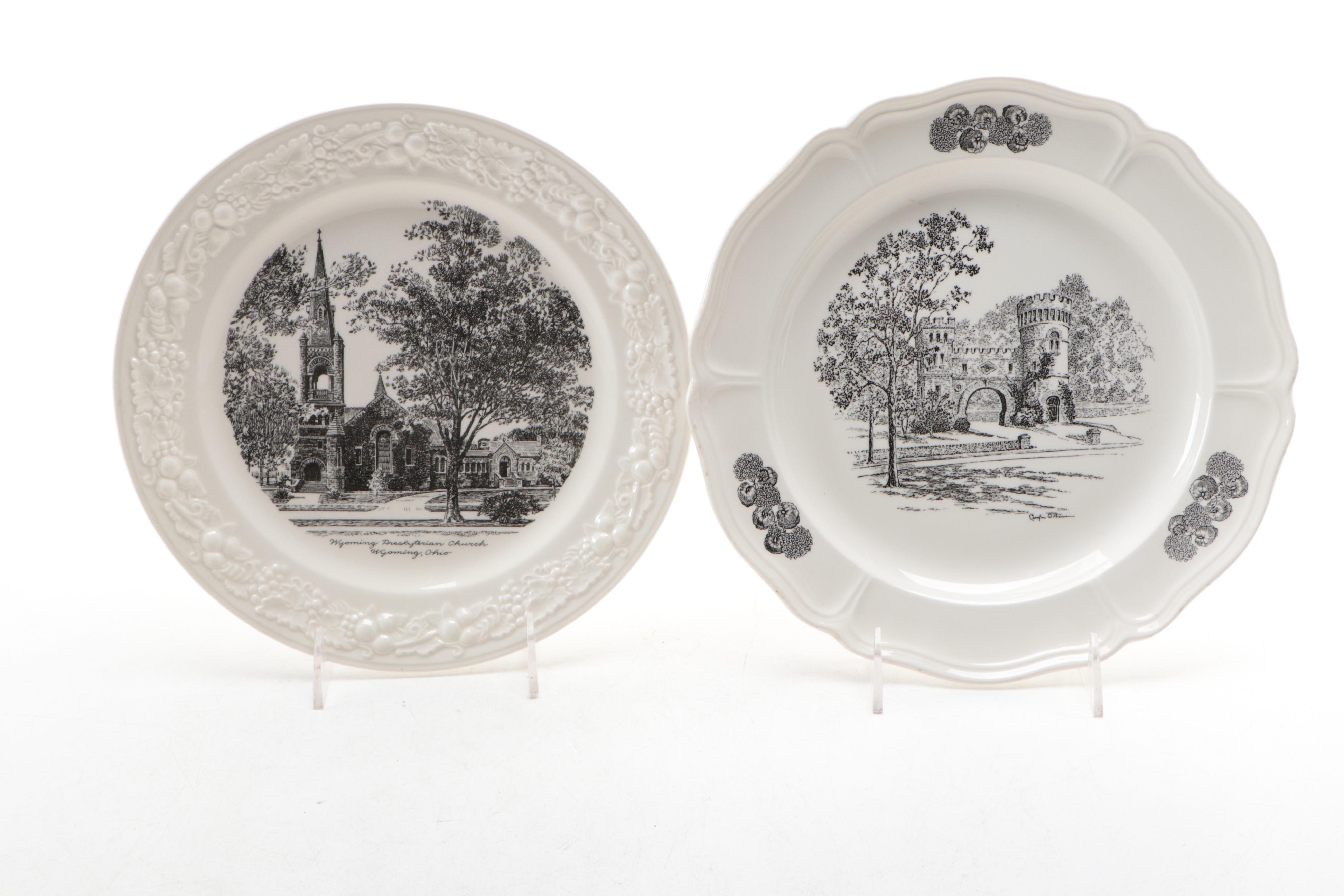 Wedgwood and Homer Laughlin China Cincinnati-Themed Collector Plates