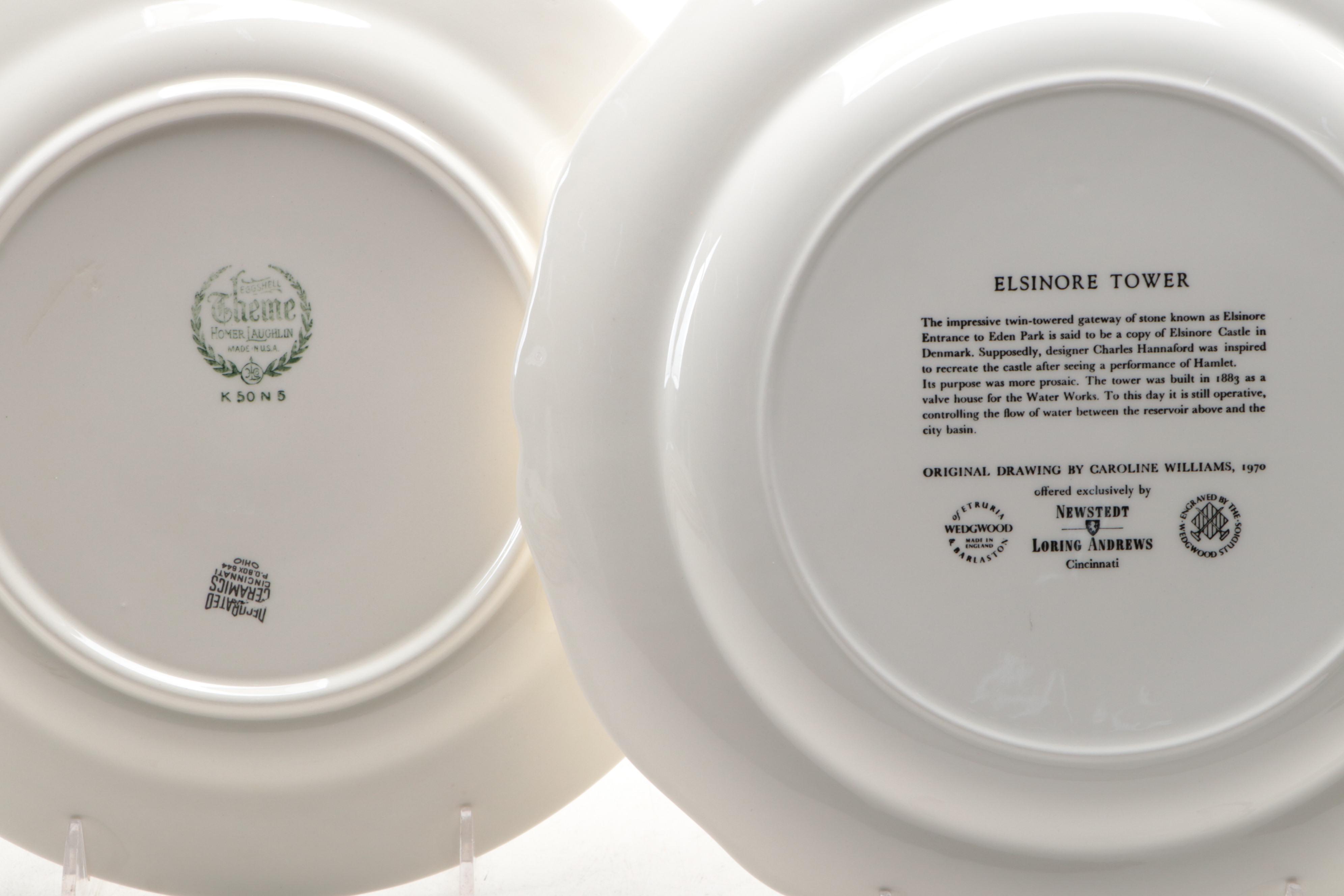 Wedgwood and Homer Laughlin China Cincinnati-Themed Collector Plates