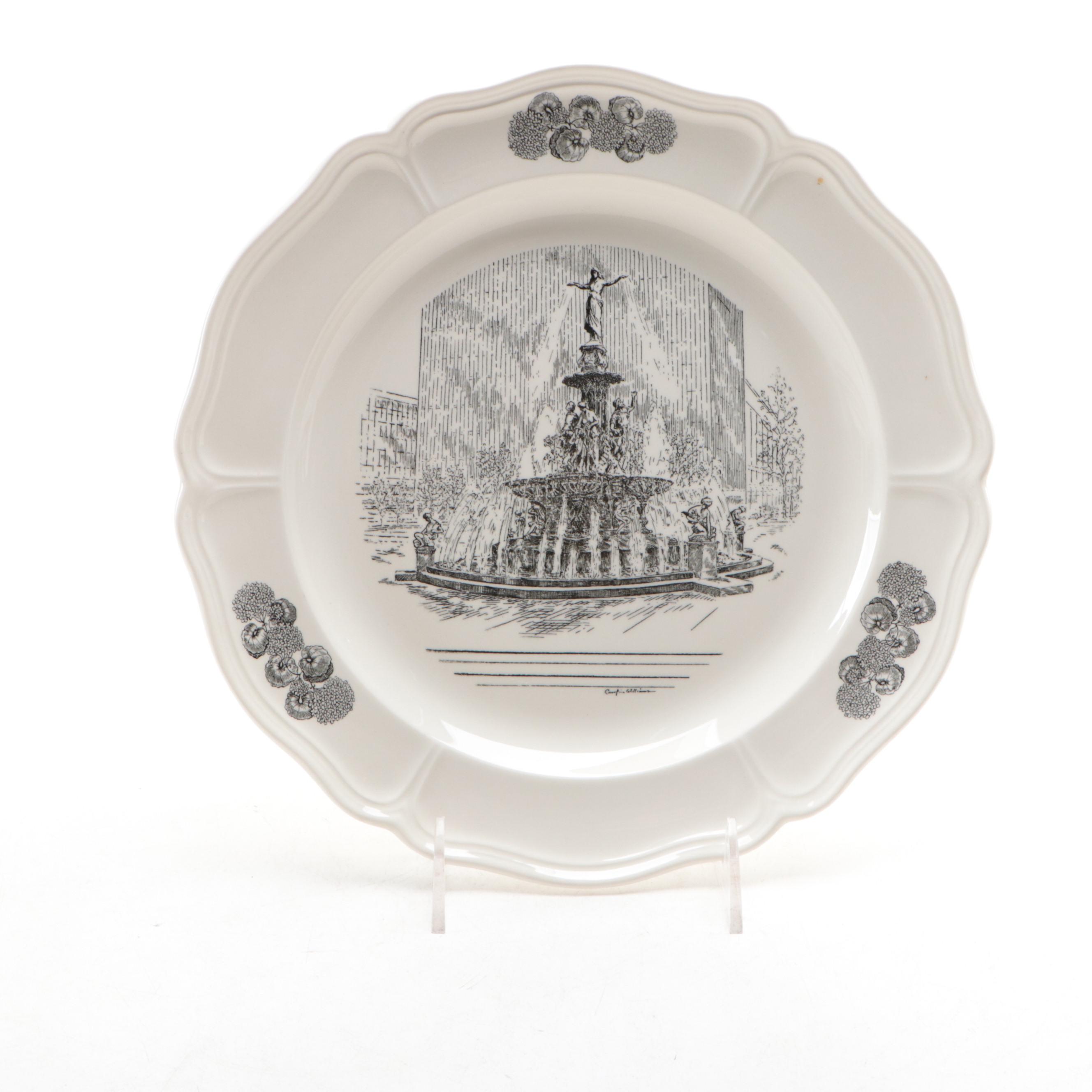 Wedgwood and Homer Laughlin China Cincinnati-Themed Collector Plates