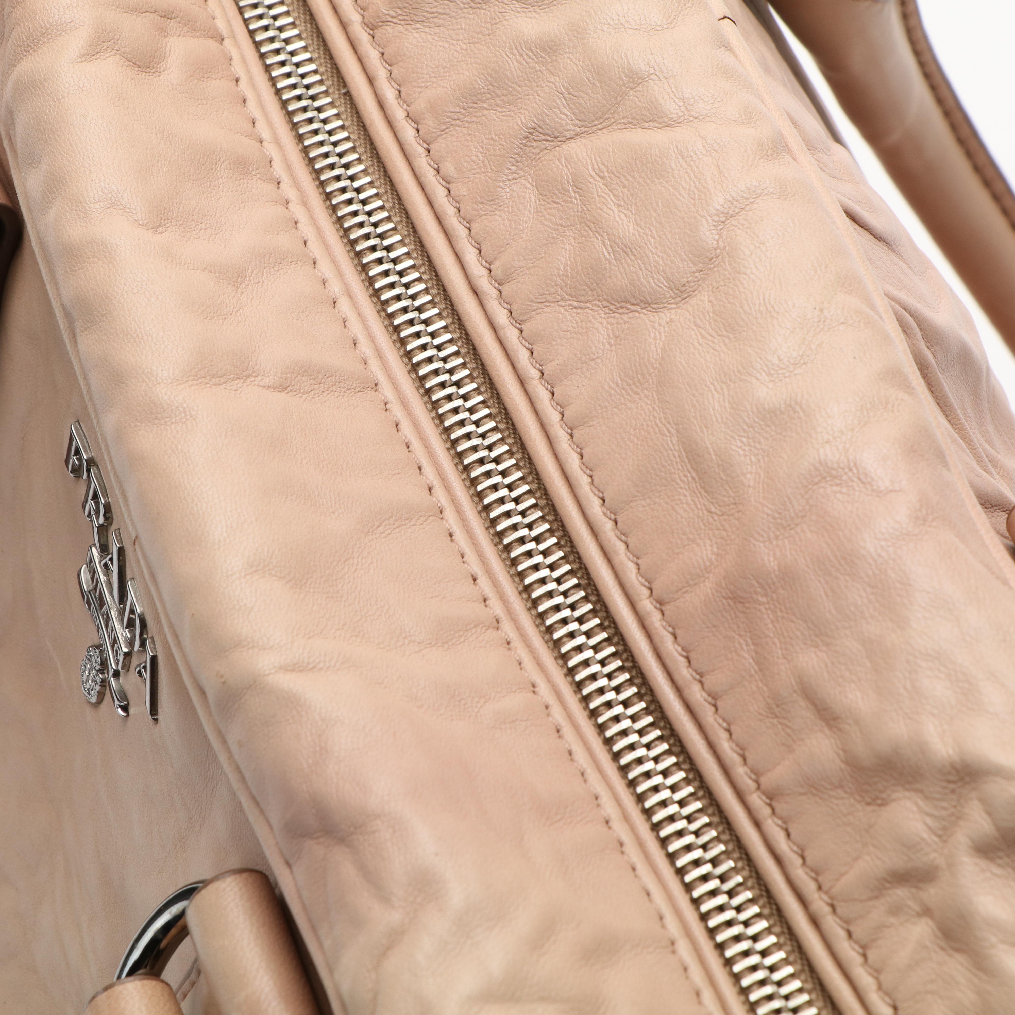 Prada Beige Calfskin Tessuto Gaufre Tote