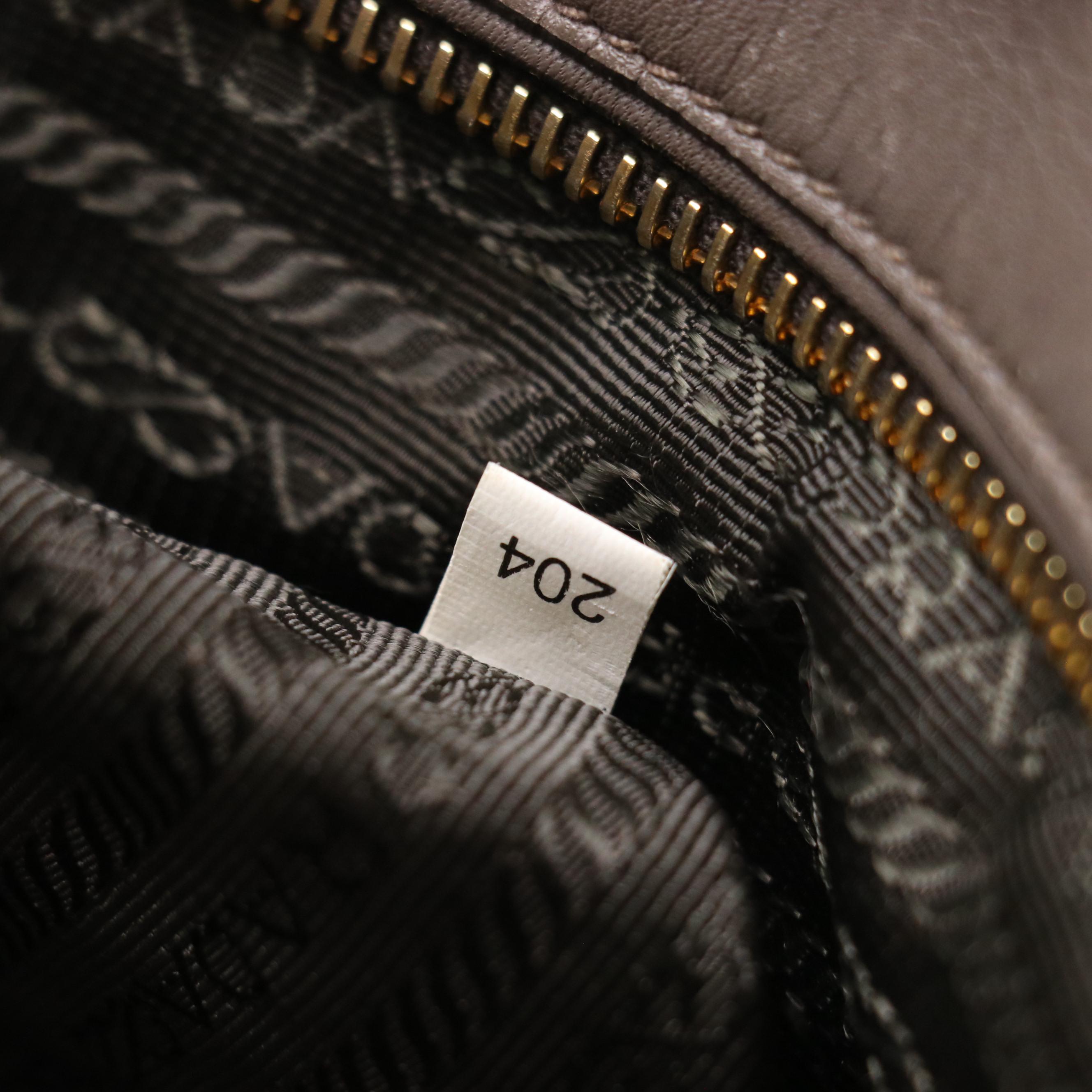 Prada Soft Calf Leather Two-Way Tote Bag