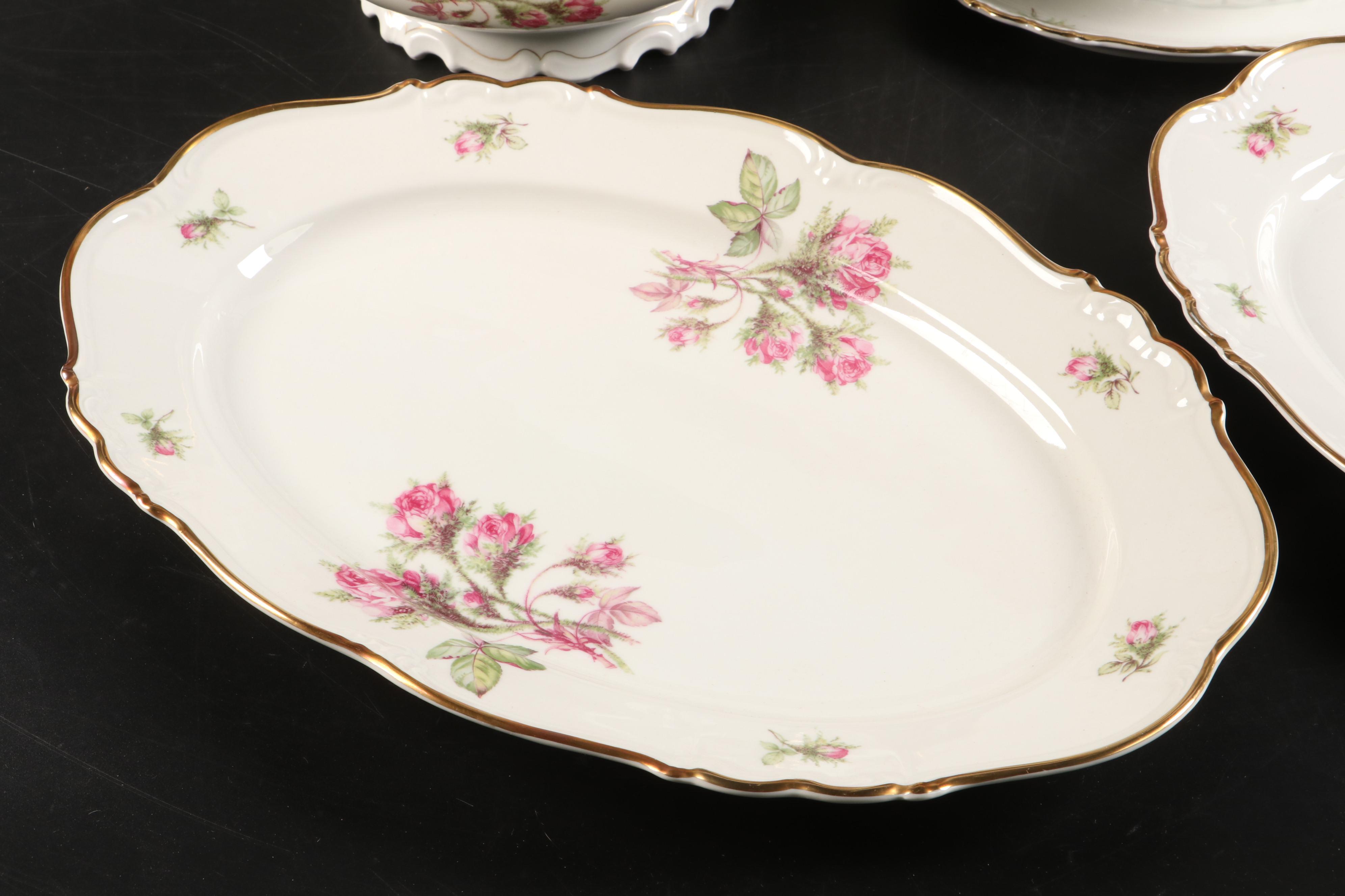 Edelstein "Moss Rose" Porcelain Gravy Boat, Lidded Bowls and More