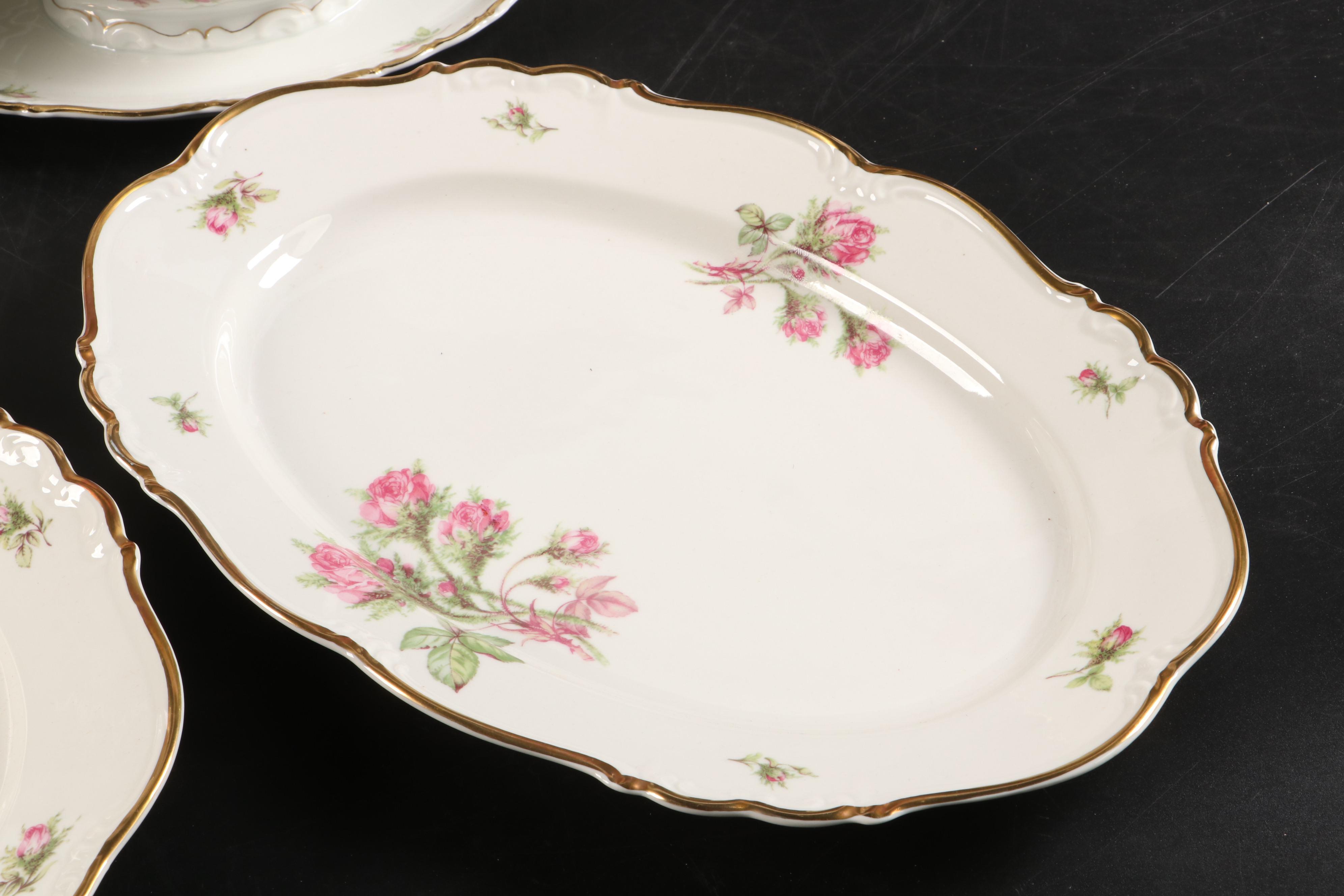 Edelstein "Moss Rose" Porcelain Gravy Boat, Lidded Bowls and More