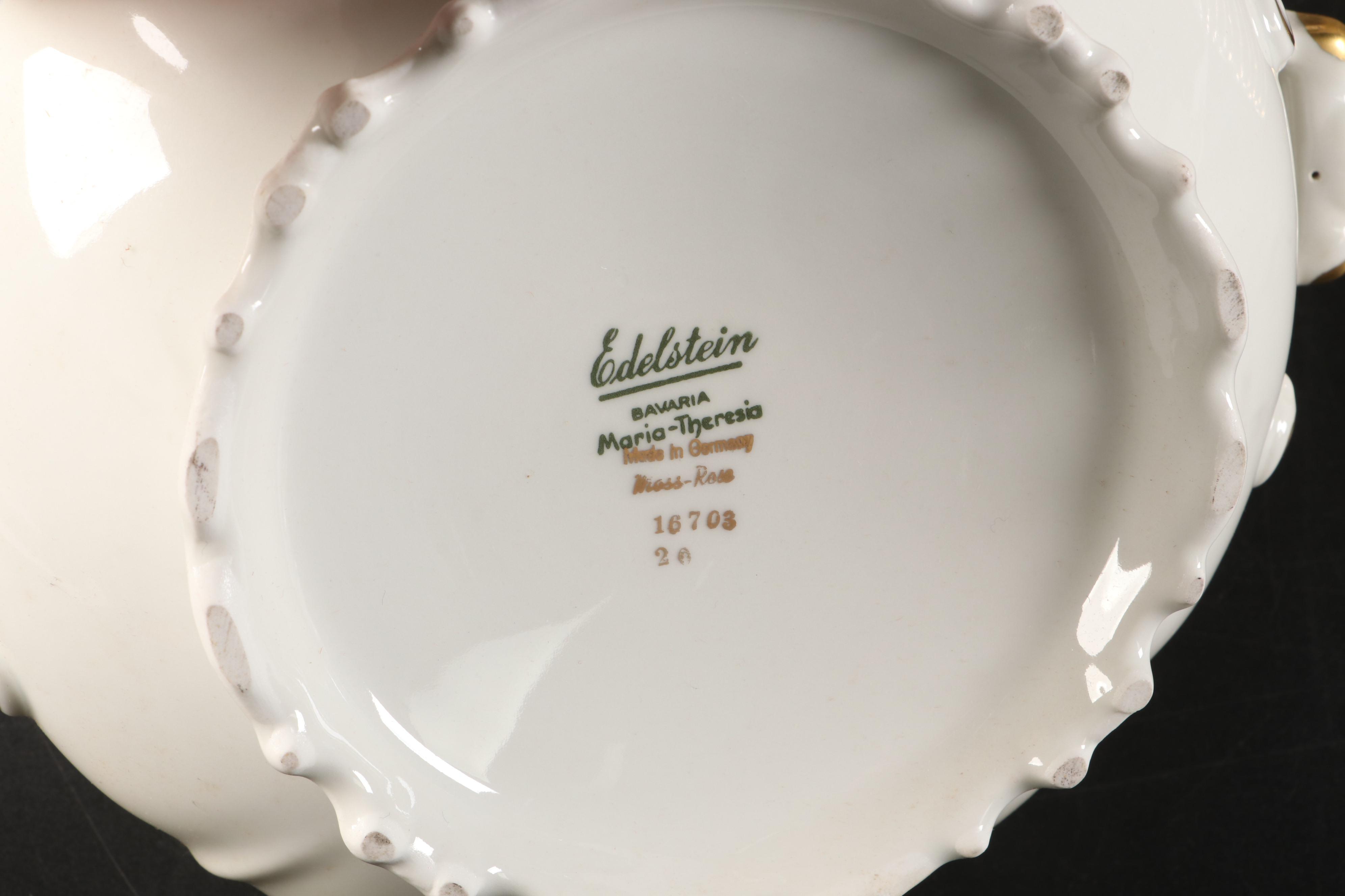 Edelstein "Moss Rose" Porcelain Gravy Boat, Lidded Bowls and More