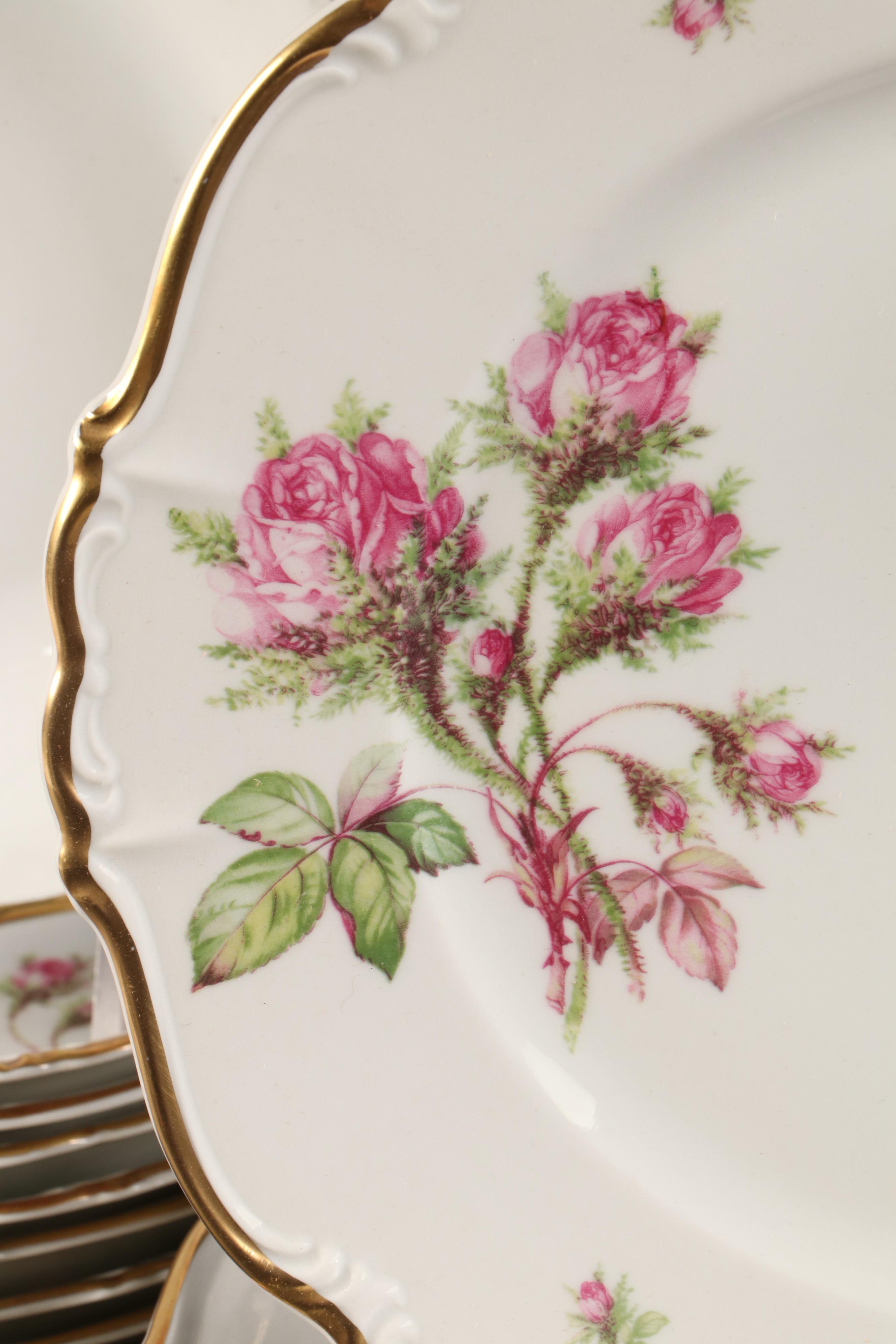 Edelstein "Moss Rose" Porcelain Gravy Boat, Lidded Bowls and More