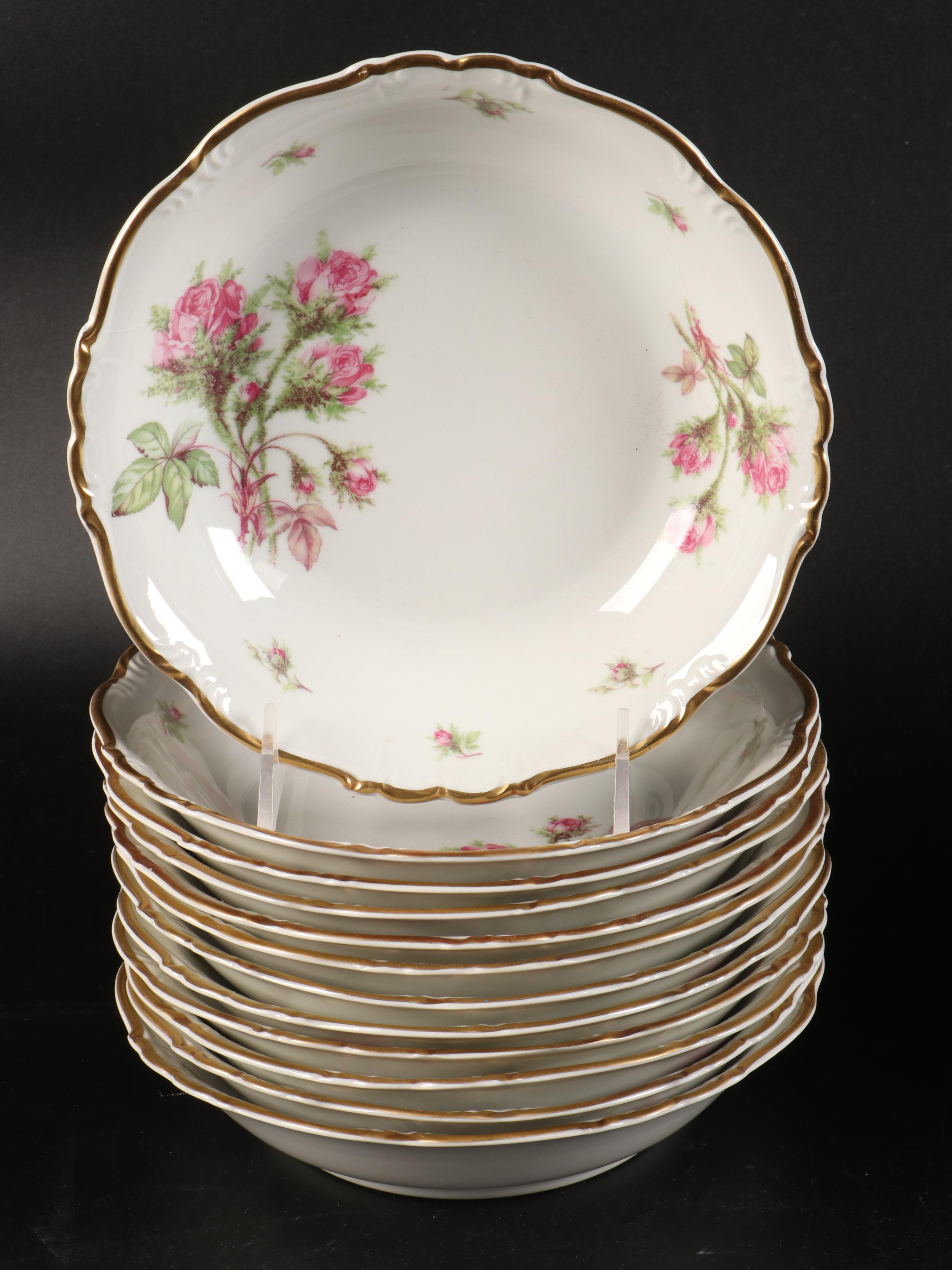 Edelstein "Moss Rose" Porcelain Gravy Boat, Lidded Bowls and More