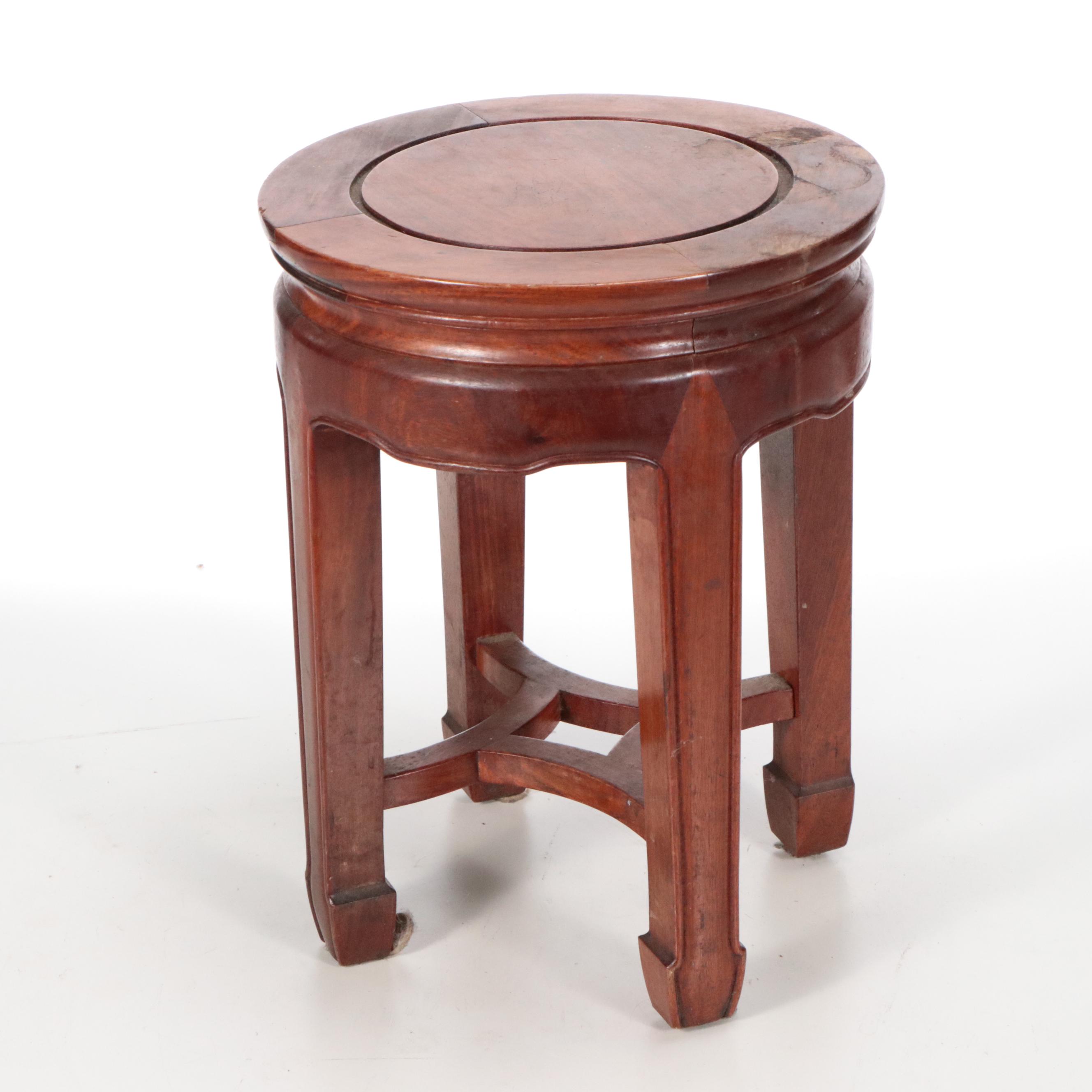 Pair of Chinese Carved Wood Plant Stands