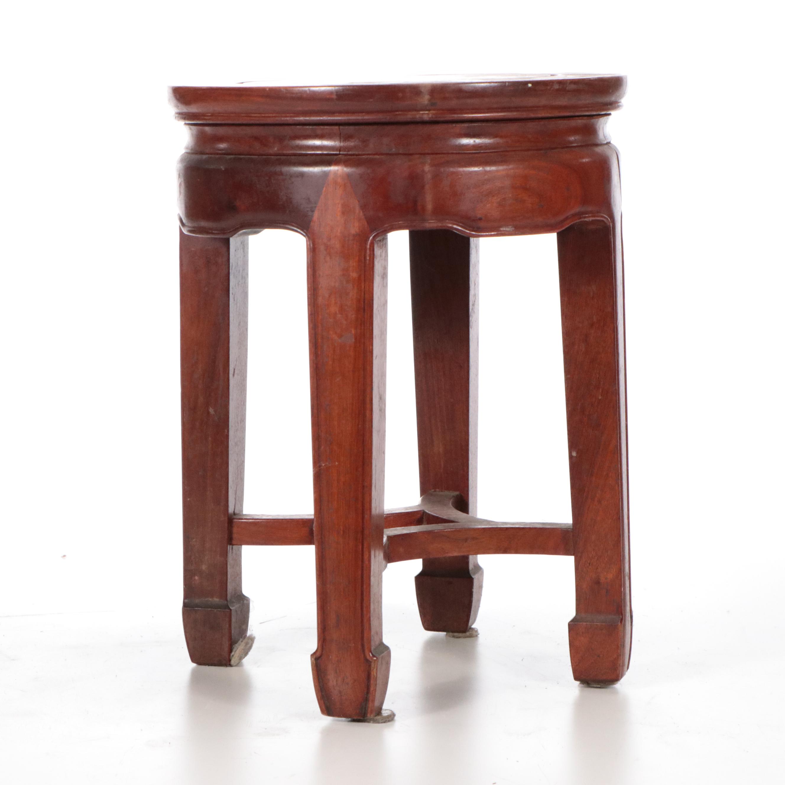 Pair of Chinese Carved Wood Plant Stands