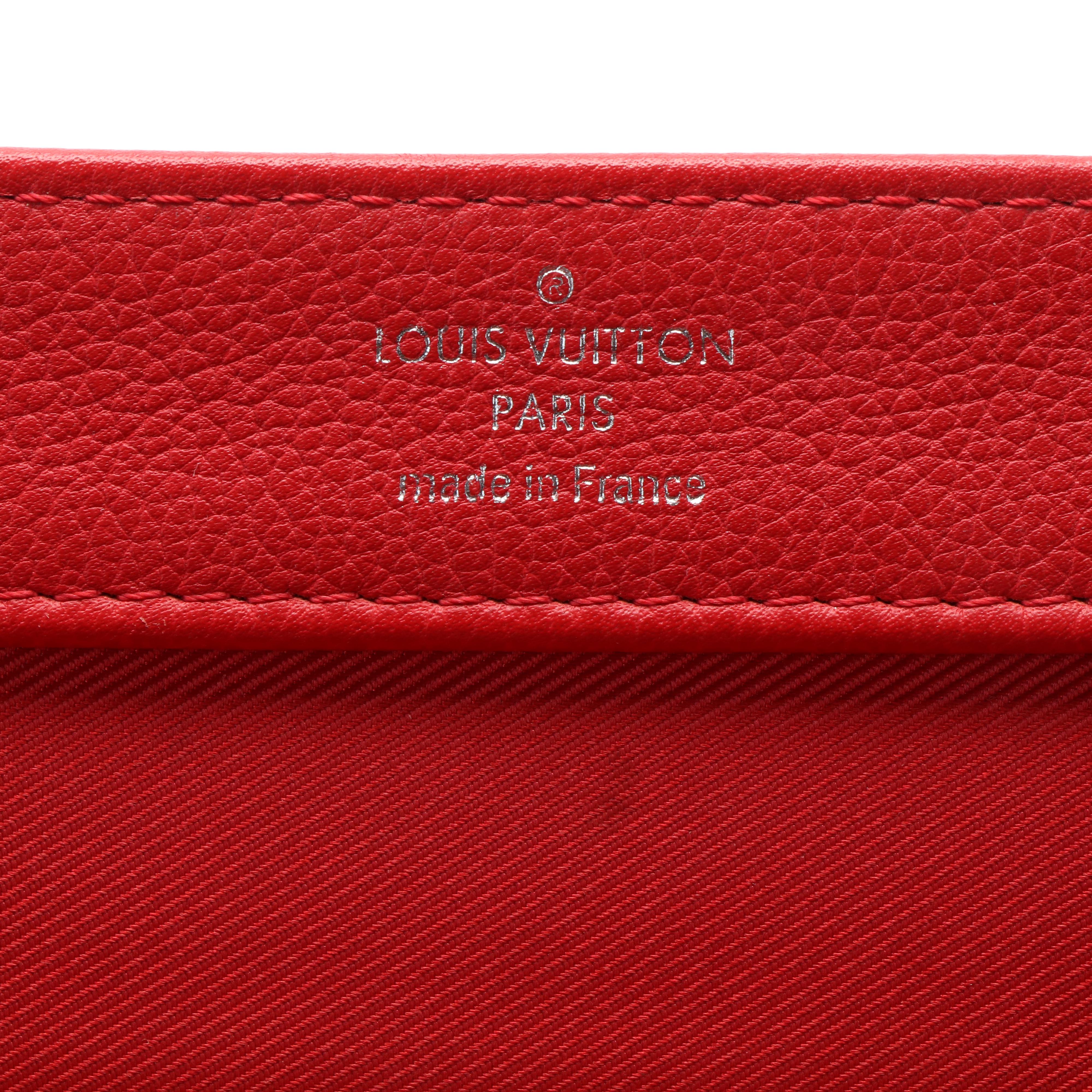Louis Vuitton Red Leather Lockme II BB Shoulder Bag