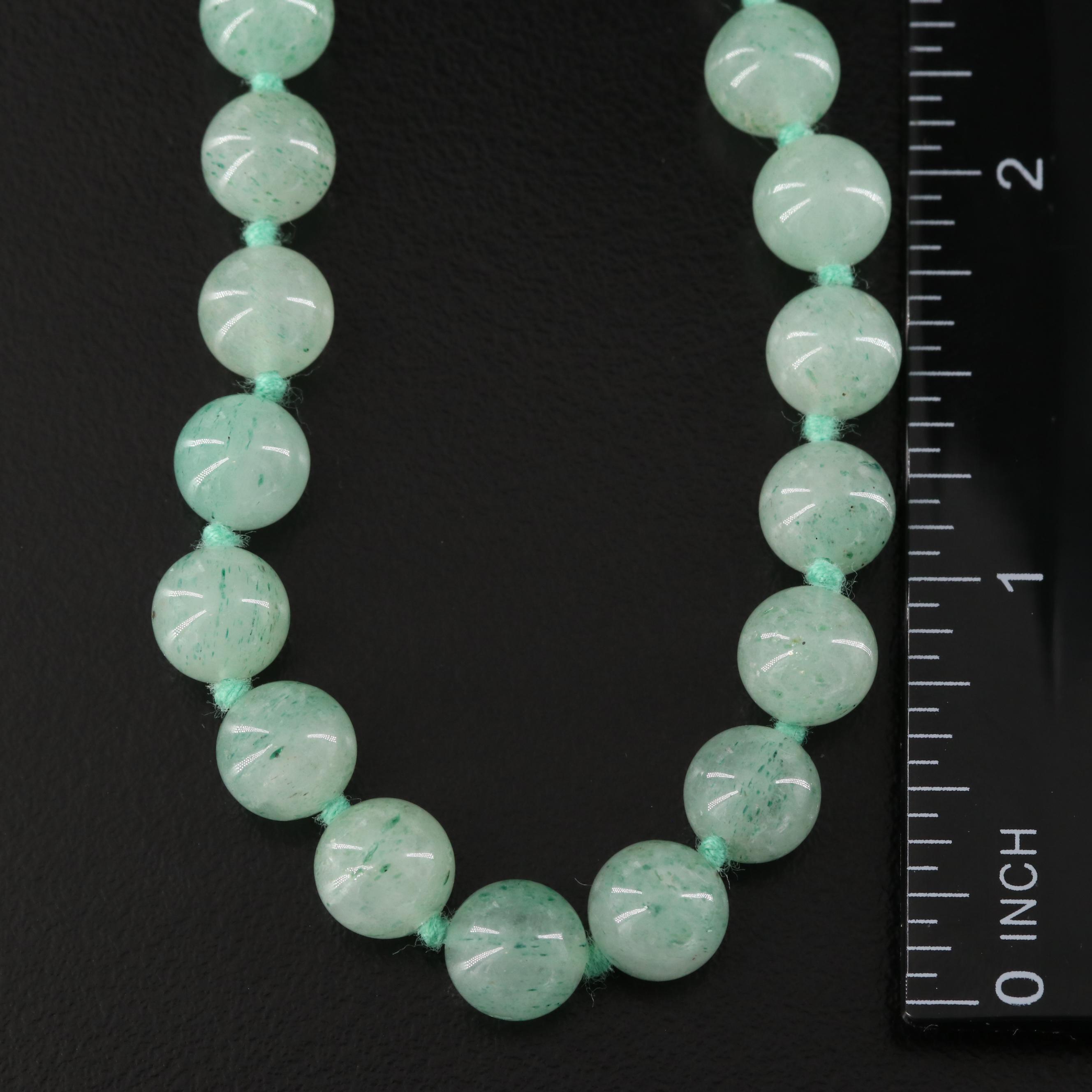 Aventurine, Pearl and Gemstone Necklaces and Pin