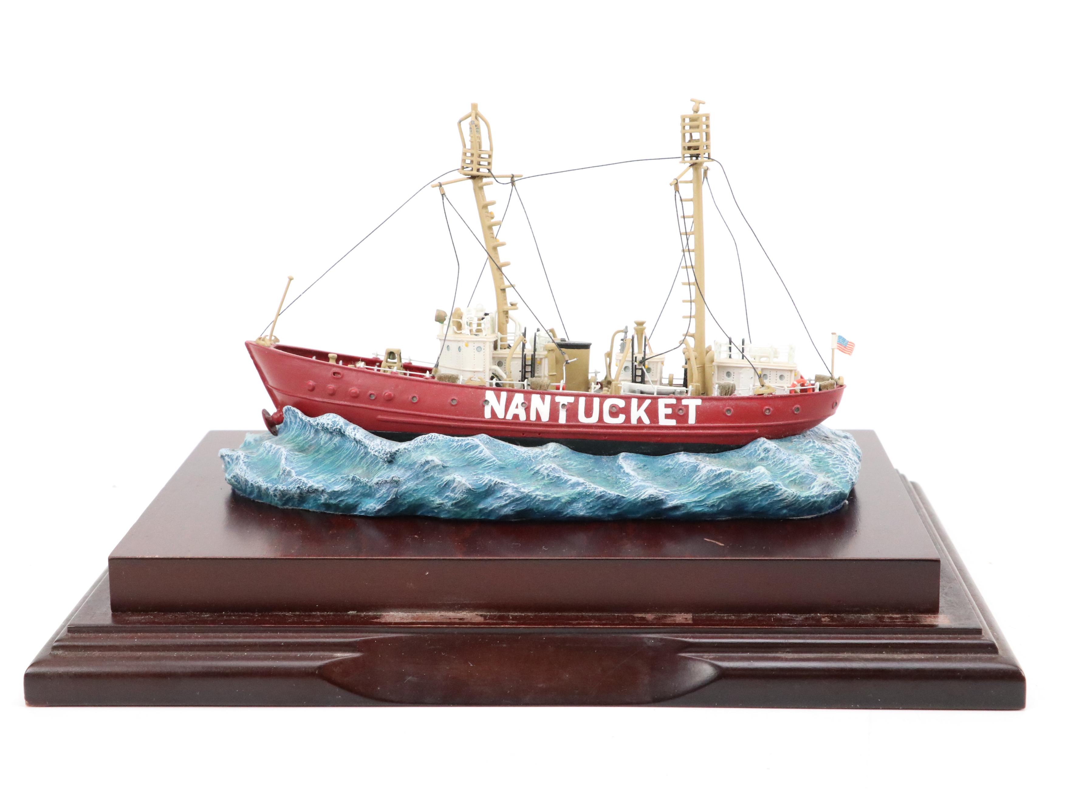 Anchor Bay "Nantucket" and "Portsmouth" Ship Figurines